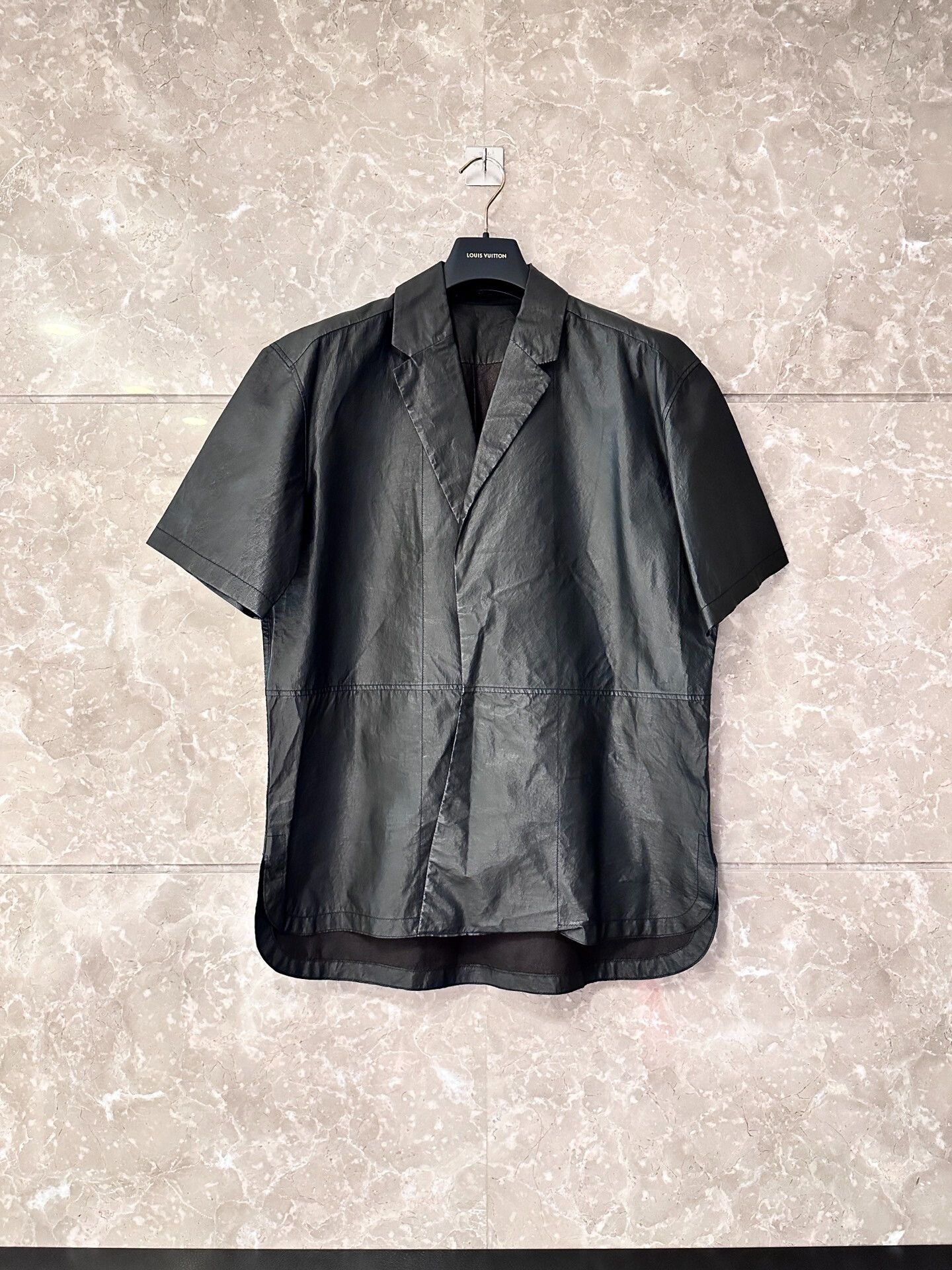 Balenciaga Balenciaga Runway Leather Short-Sleeve T-Shirt Size US XS / EU 42 / 0 - 1 Thumbnail