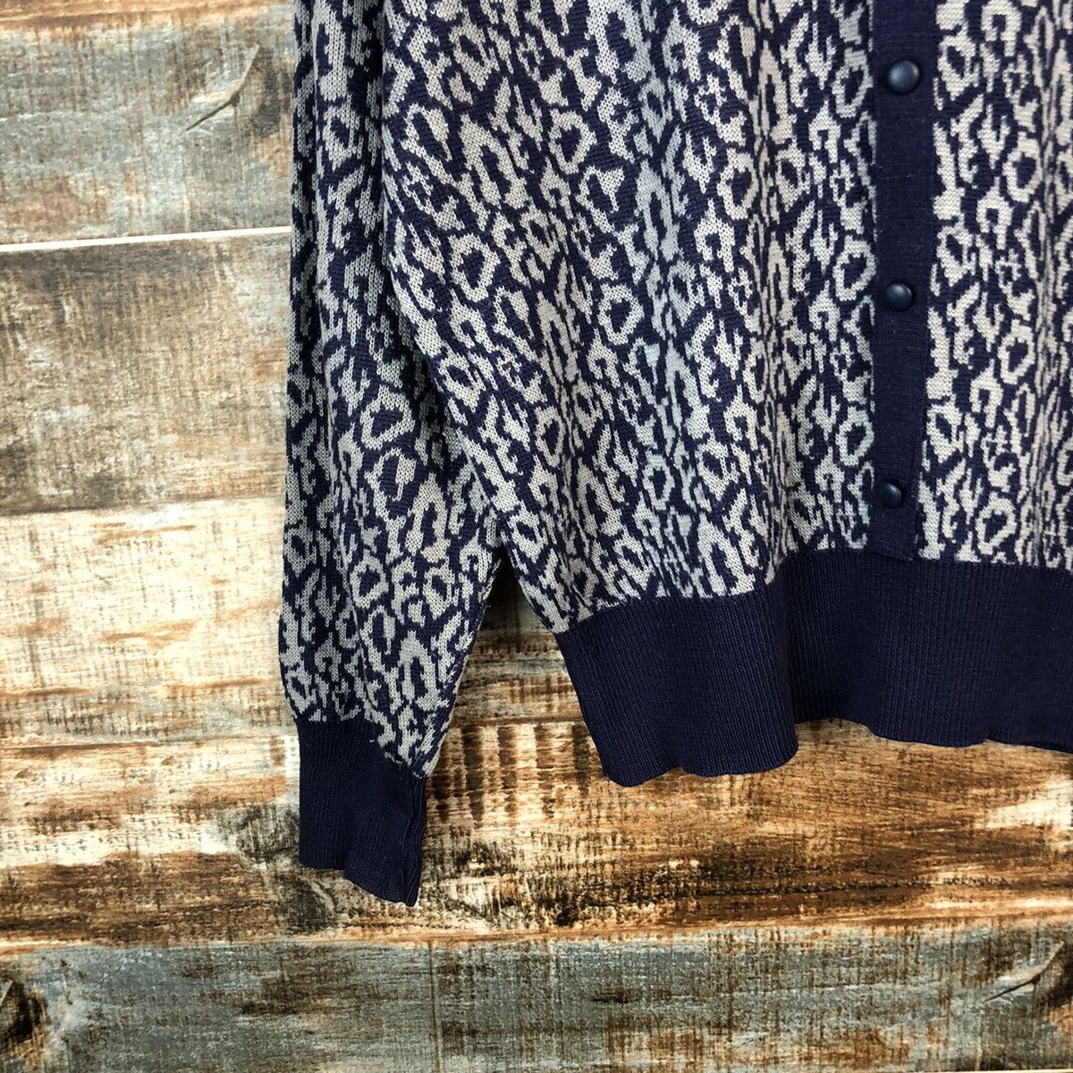 Japanese Brand Japanese Brand Purple Patterned Cardigans #A1361 Size L / US 10 / IT 46 - 7 Thumbnail