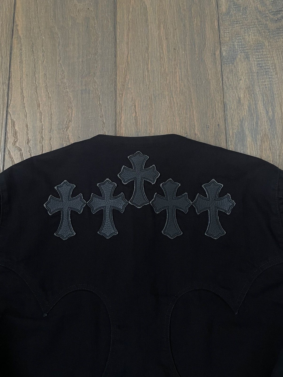Chrome Hearts Chrome Hearts Western Cross Patched Denim Jacket Size US S / EU 44-46 / 1 - 3 Thumbnail