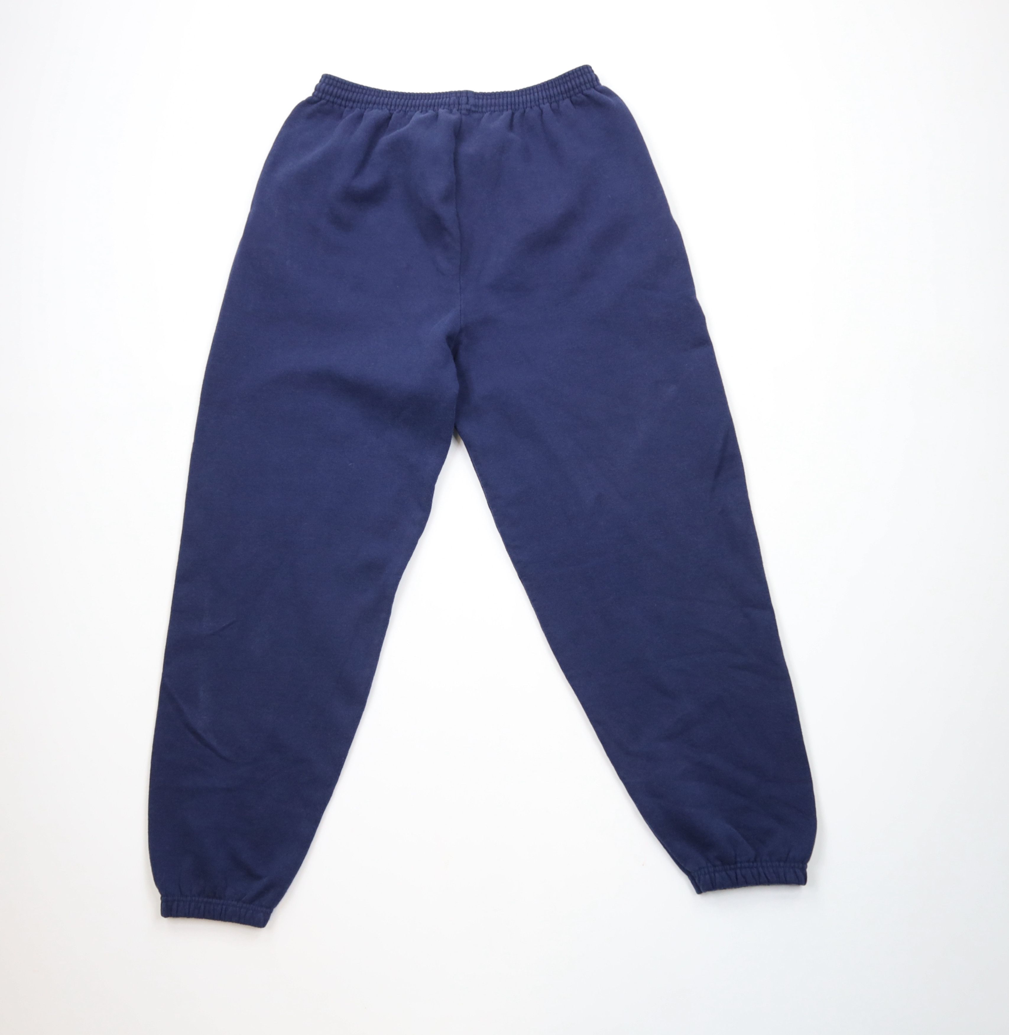 Vintage Vintage 90s Streetwear Blank Cuffed Sweatpants Joggers Size US 34 / EU 50 - 8 Thumbnail