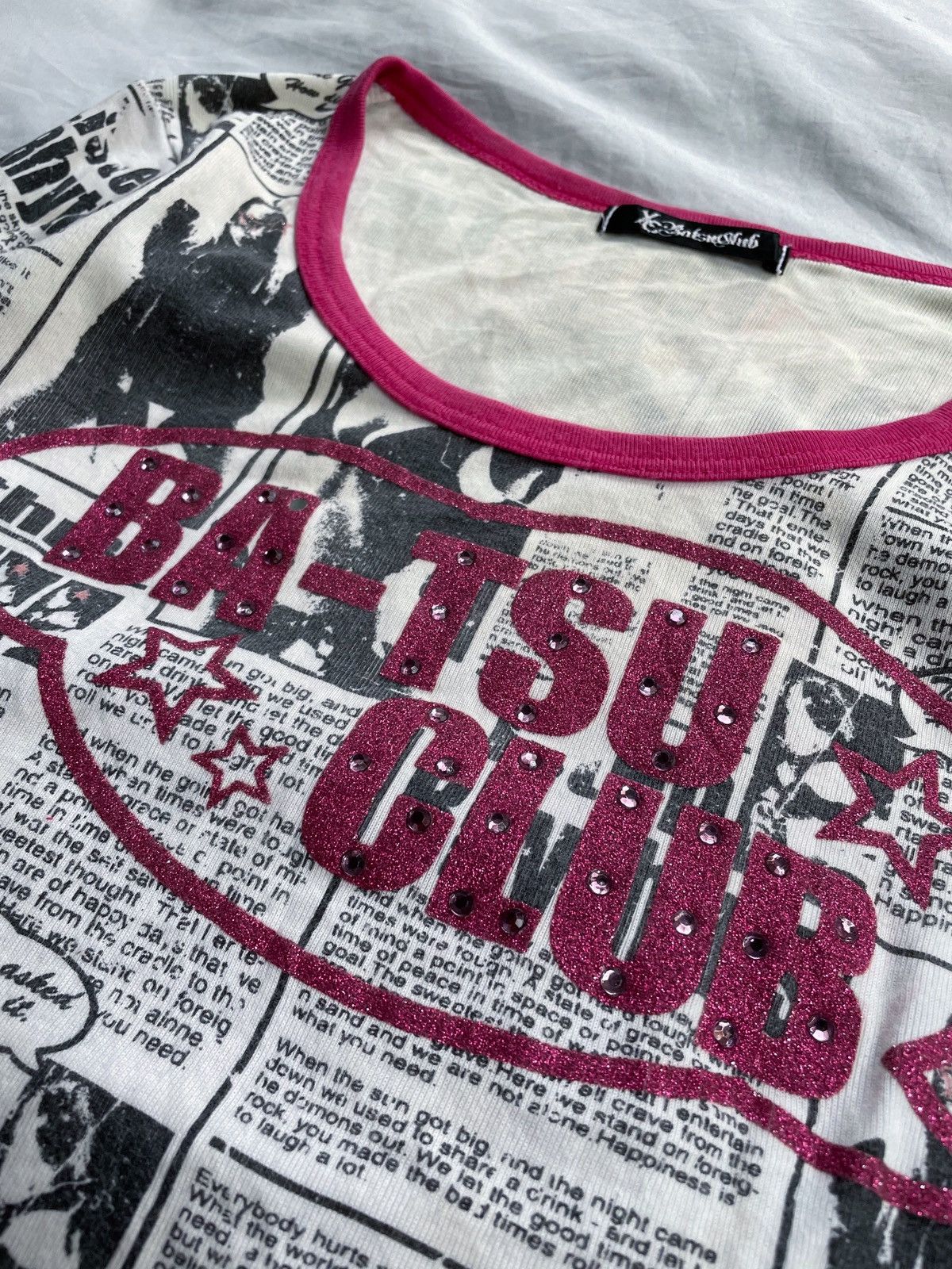 Japanese Brand BATSU CLUB ALL OVER DOUBLE LAYER LONG SLEEVE Size US XS / EU 42 / 0 - 7 Thumbnail