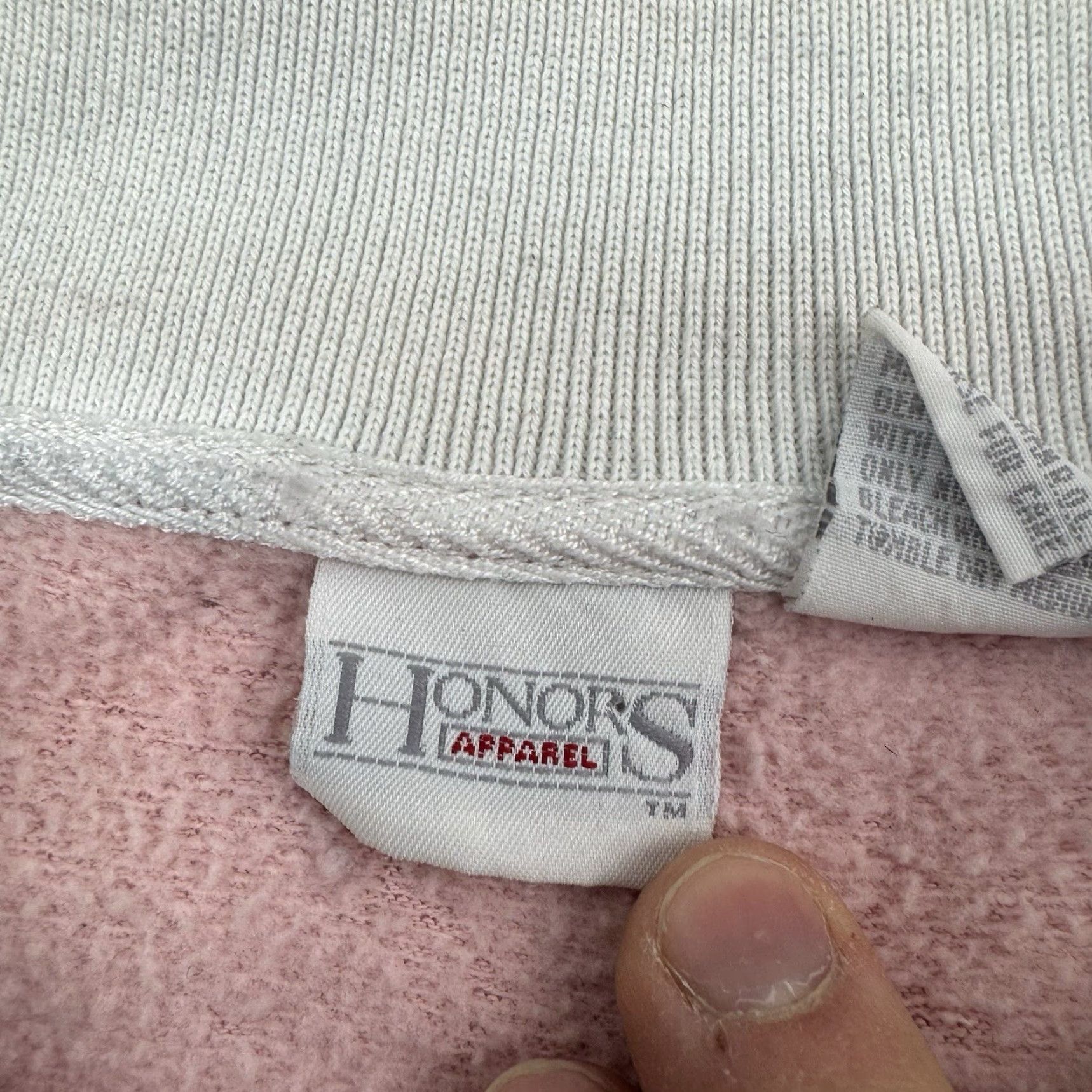 Vintage VINTAGE Honors Sweatshirt Shirt Womens Large Pink 90s Geometric Collared Pullover Womens L Geometric 90s Size L / US 10 / IT 46 - 4 Thumbnail