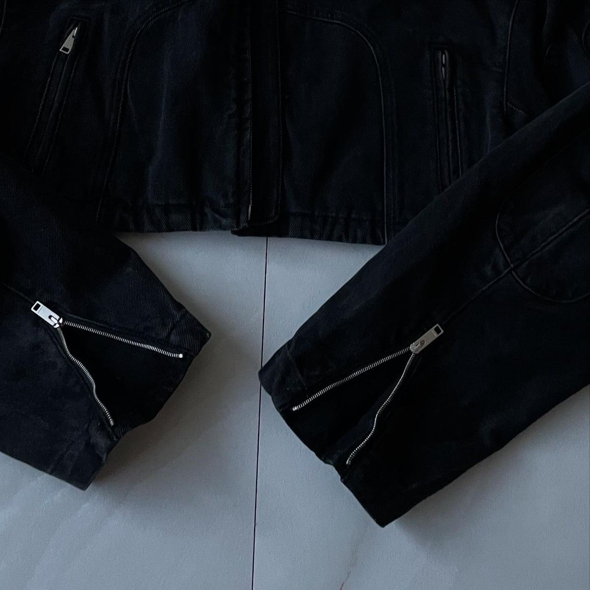 Ambush Design DENIM CROPPED BIKER JACKET AMBUSH Size S / US 4 / IT 40 - 7 Thumbnail