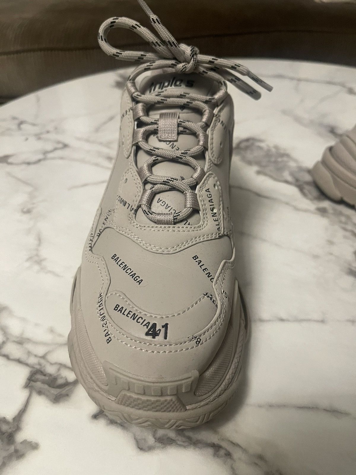Balenciaga Balenciaga Triple S Grey All Over Size US 8 / EU 41 - 4 Thumbnail