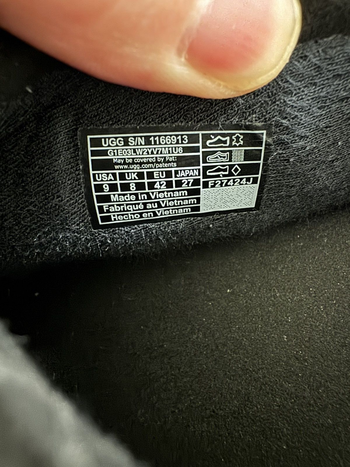 Ugg UGG Tasman Lug Black Size US 9 / EU 42 - 8 Thumbnail