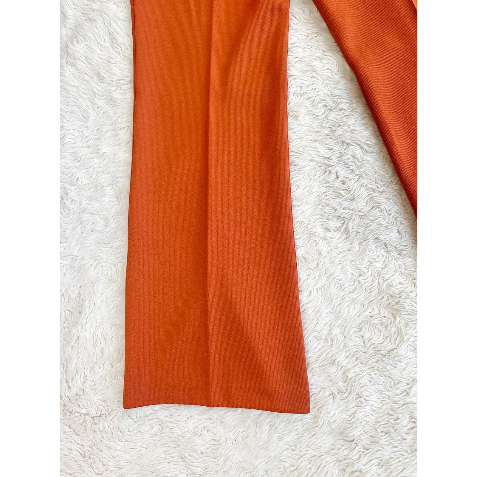 Vintage 70s Burnt Orange Stripe Tunic Set Size 38" / US 16 / IT 52 - 8 Thumbnail