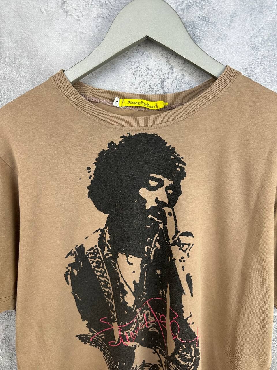 Jimi Hendrix VTG Jimi Hendrix Graphic T-Shirt Single Stitch Distressed Size US L / EU 52-54 / 3 - 3 Thumbnail