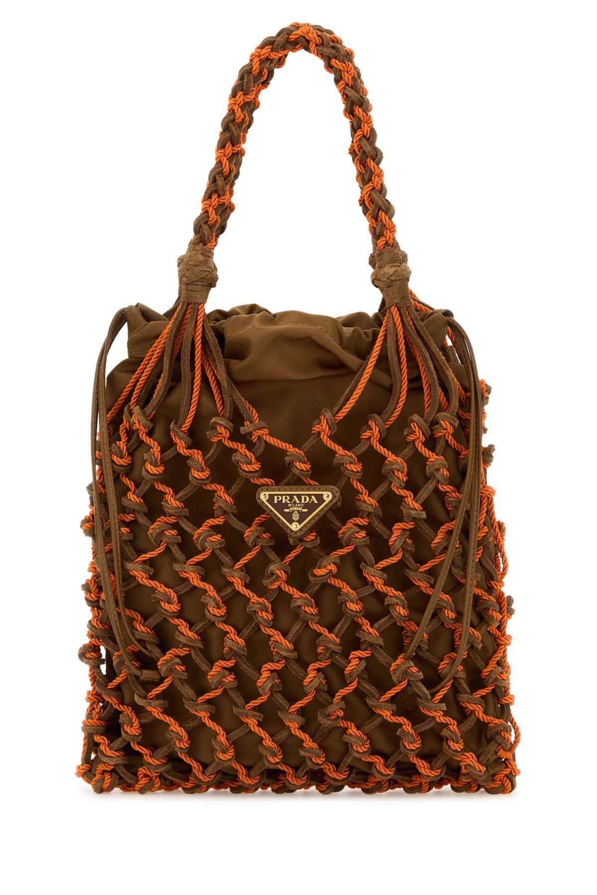 Prada Two-Tone Mesh Handbag Size ONE SIZE - 1 Thumbnail