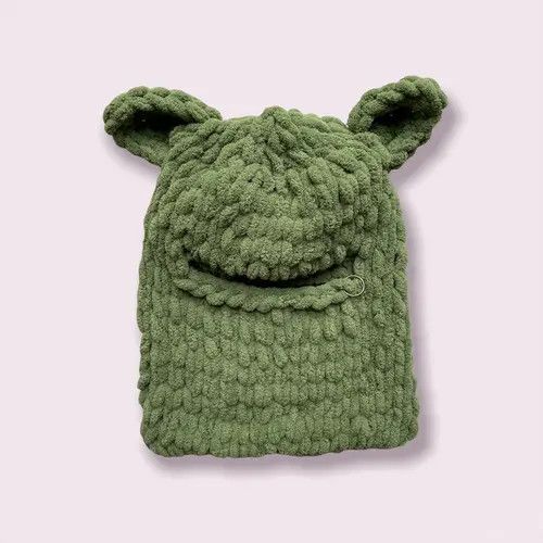 Handmade Handmade Knitted Balaclava Ski Mask Shrek Teddy Bear Style Size ONE SIZE - 5 Thumbnail