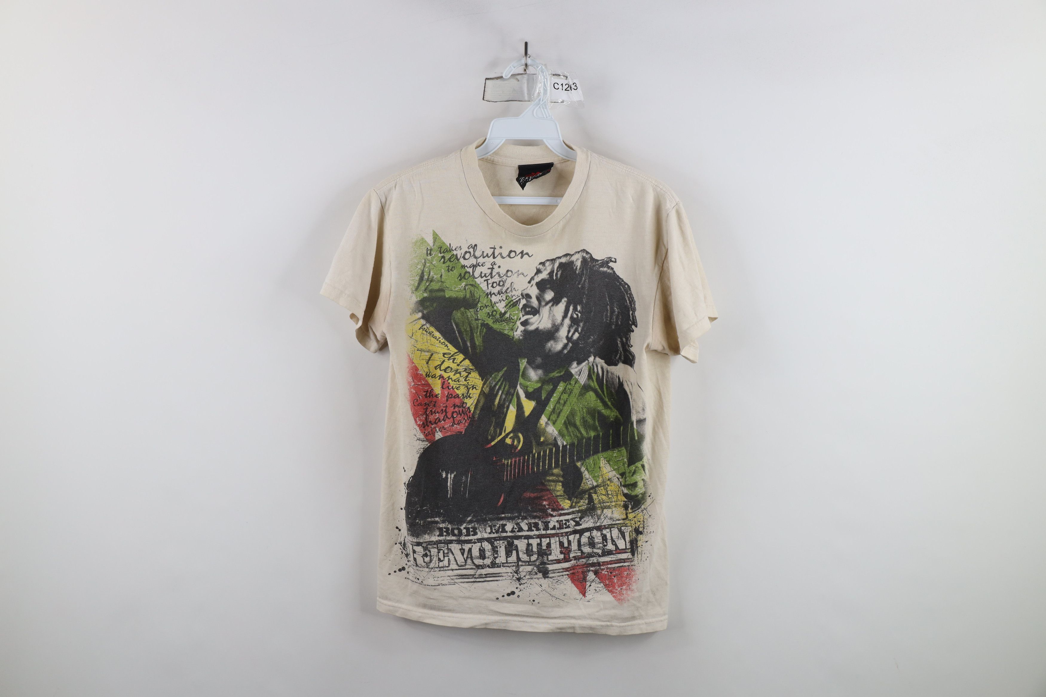 Vintage Vintage Y2K Streetwear Marley Revolution Band T-Shirt Beige Size S / US 4 / IT 40 - 1 Thumbnail
