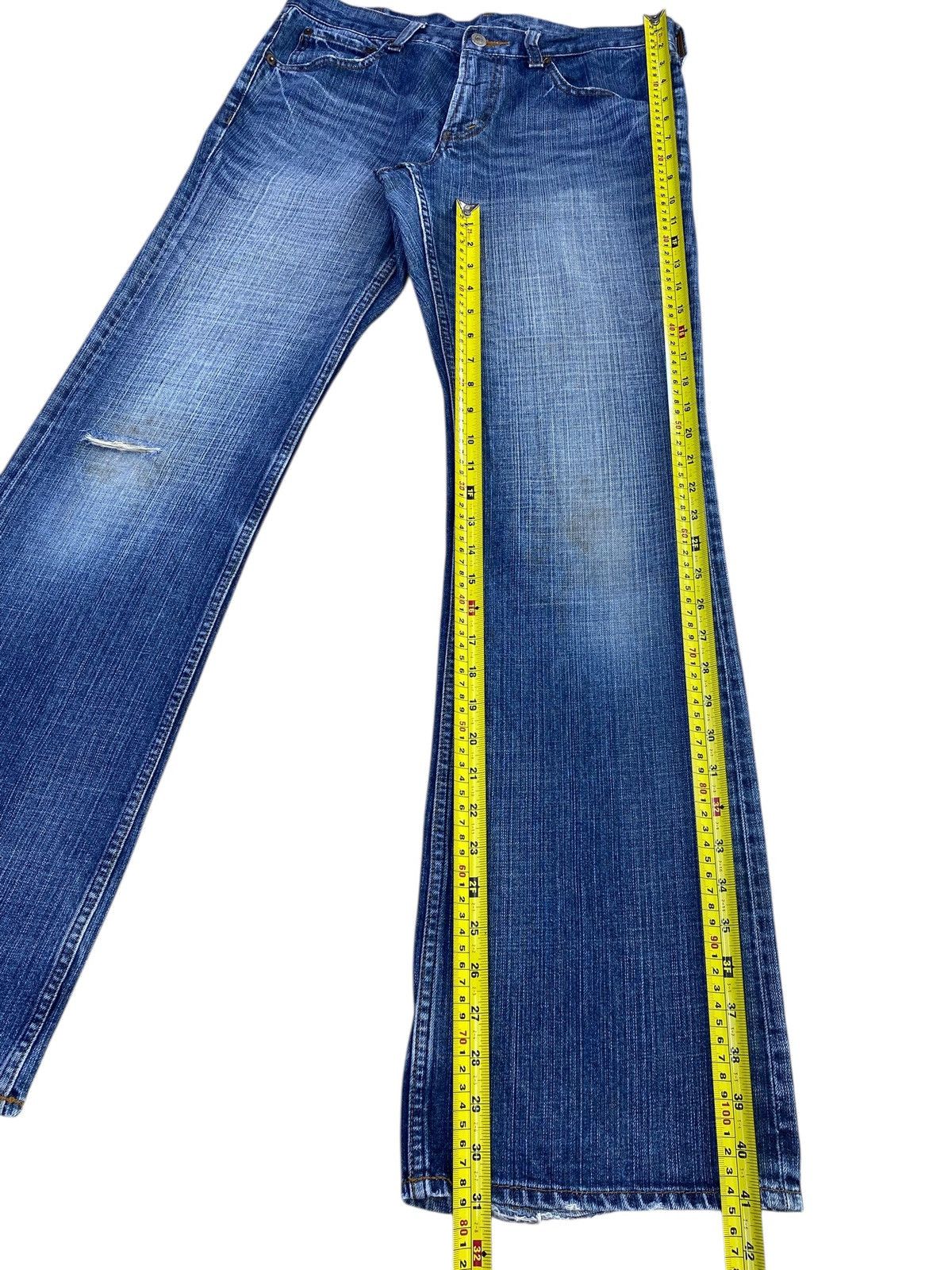 Japanese Brand Japanese Brand Light Blue Wash Whiskered Style Flare Jeans Size US 32 / EU 48 - 8 Thumbnail
