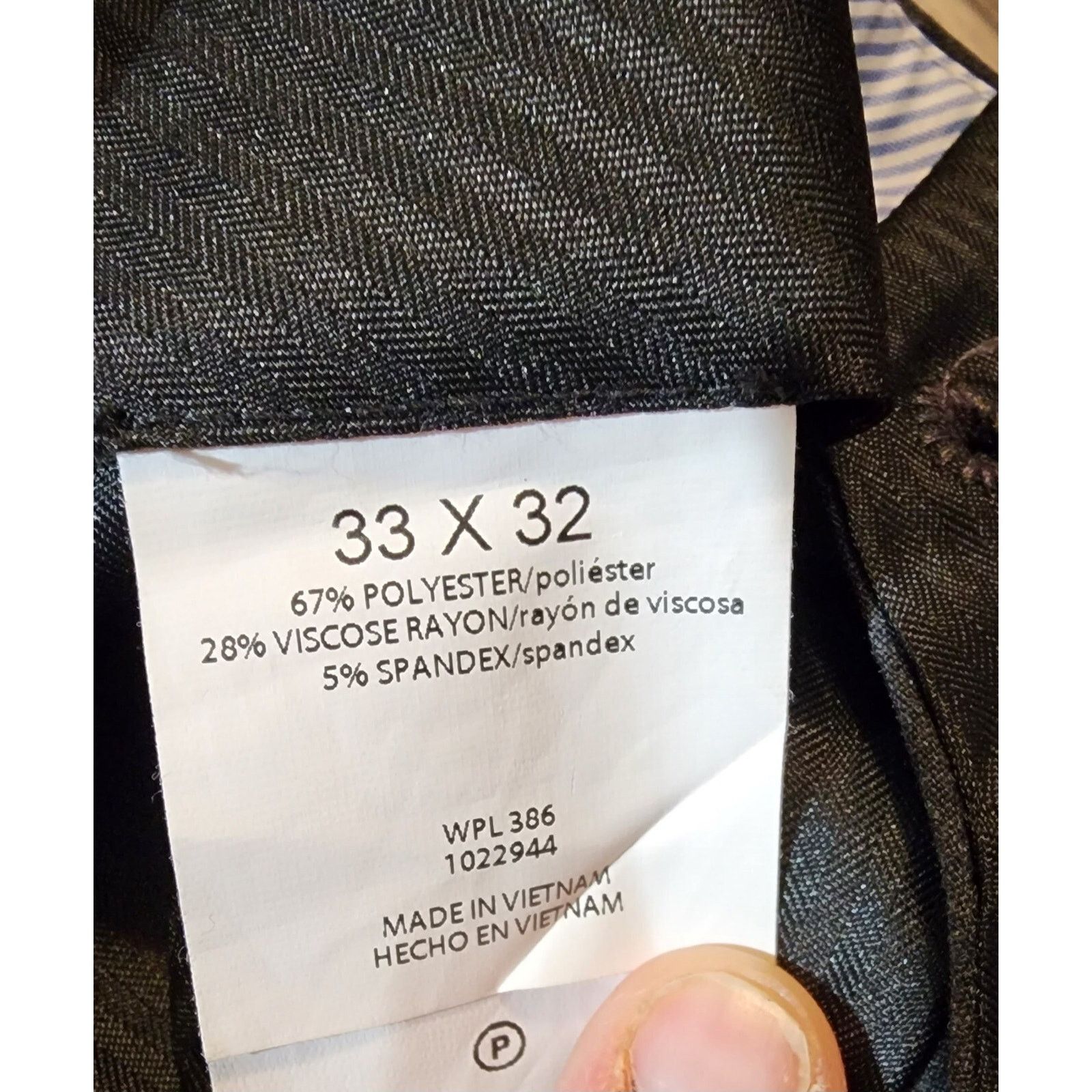 Haggar J.M. Haggar Mens Slacks Size 32x32. 1280 Size US 32 / EU 48 - 3 Thumbnail