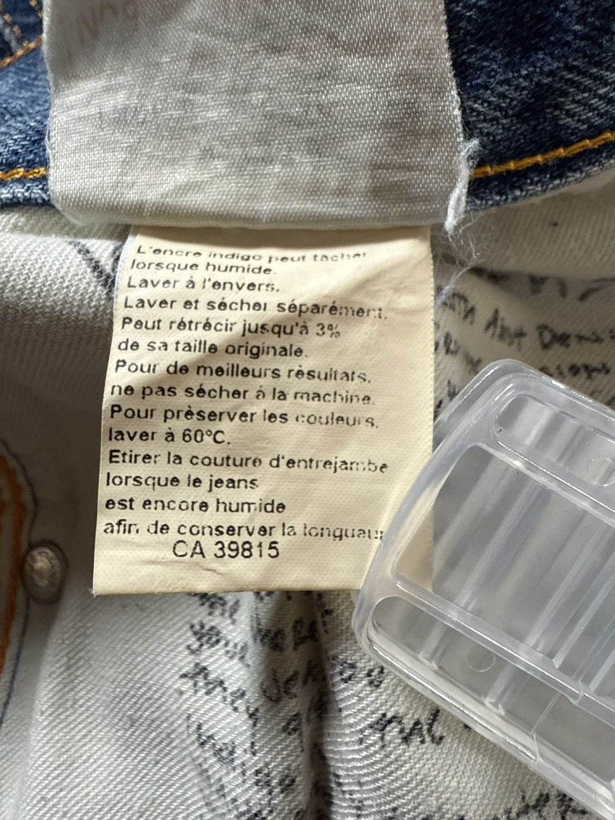 Nudie Jeans Vintage Nudie Low Slim Jim Indigo Thread Jeans Size US 30 / EU 46 - 21 Thumbnail
