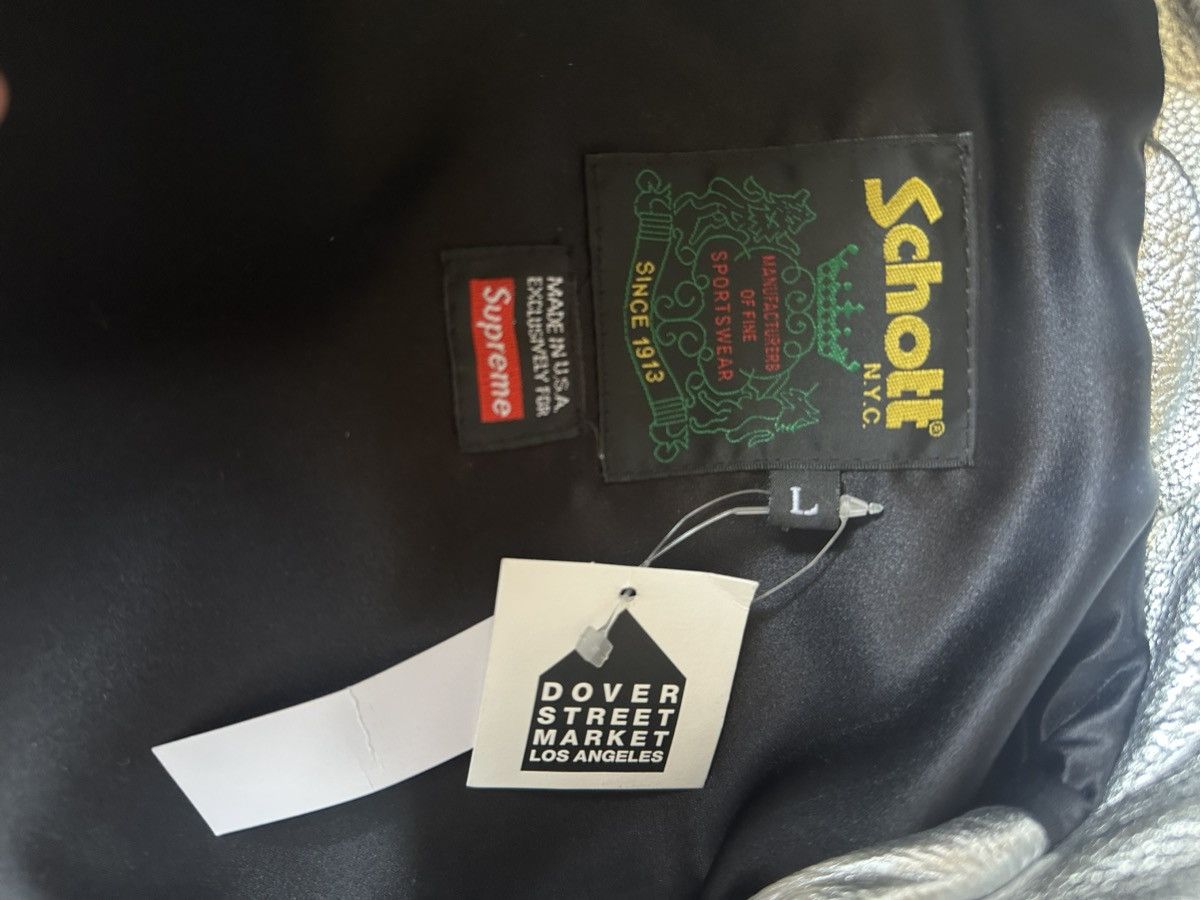 Schott × Supreme Supreme Schott Leather Clip Jacket SS25 Size US L / EU 52-54 / 3 - 3 Thumbnail