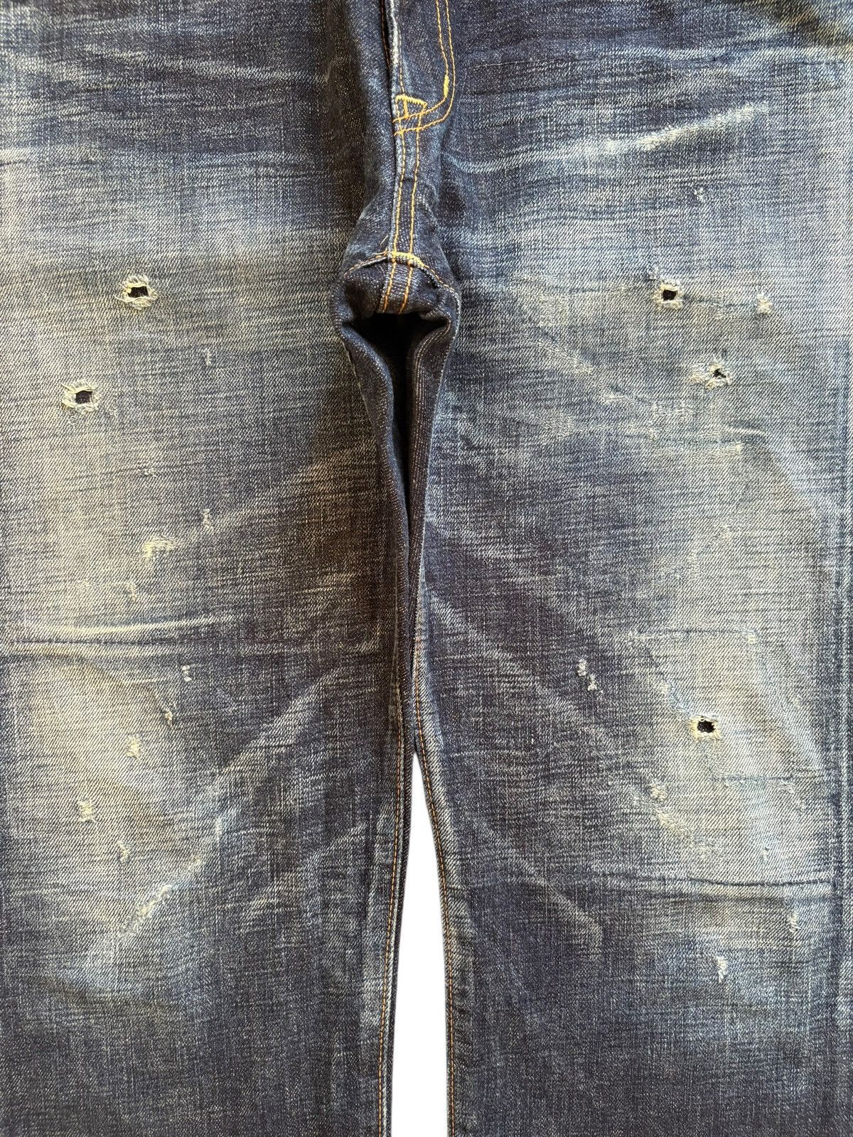 Eternal Vintage Eternal Patches Mud Wash Distressed Loose Jeans Size US 35 - 5 Thumbnail