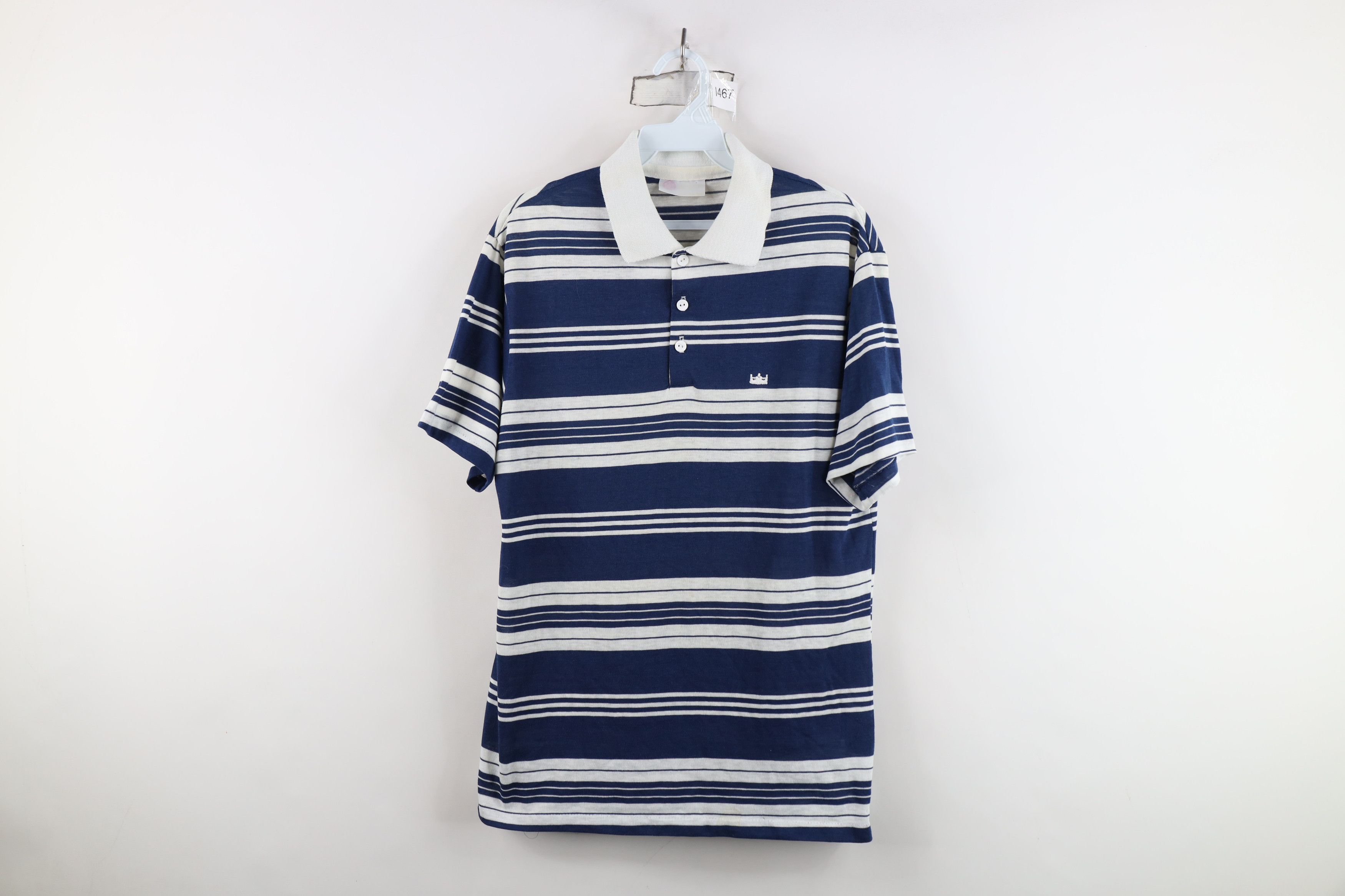 Vintage Vintage 70s Streetwear Block Knit Collared Golf Polo USA Size US M / EU 48-50 / 2 - 1 Thumbnail