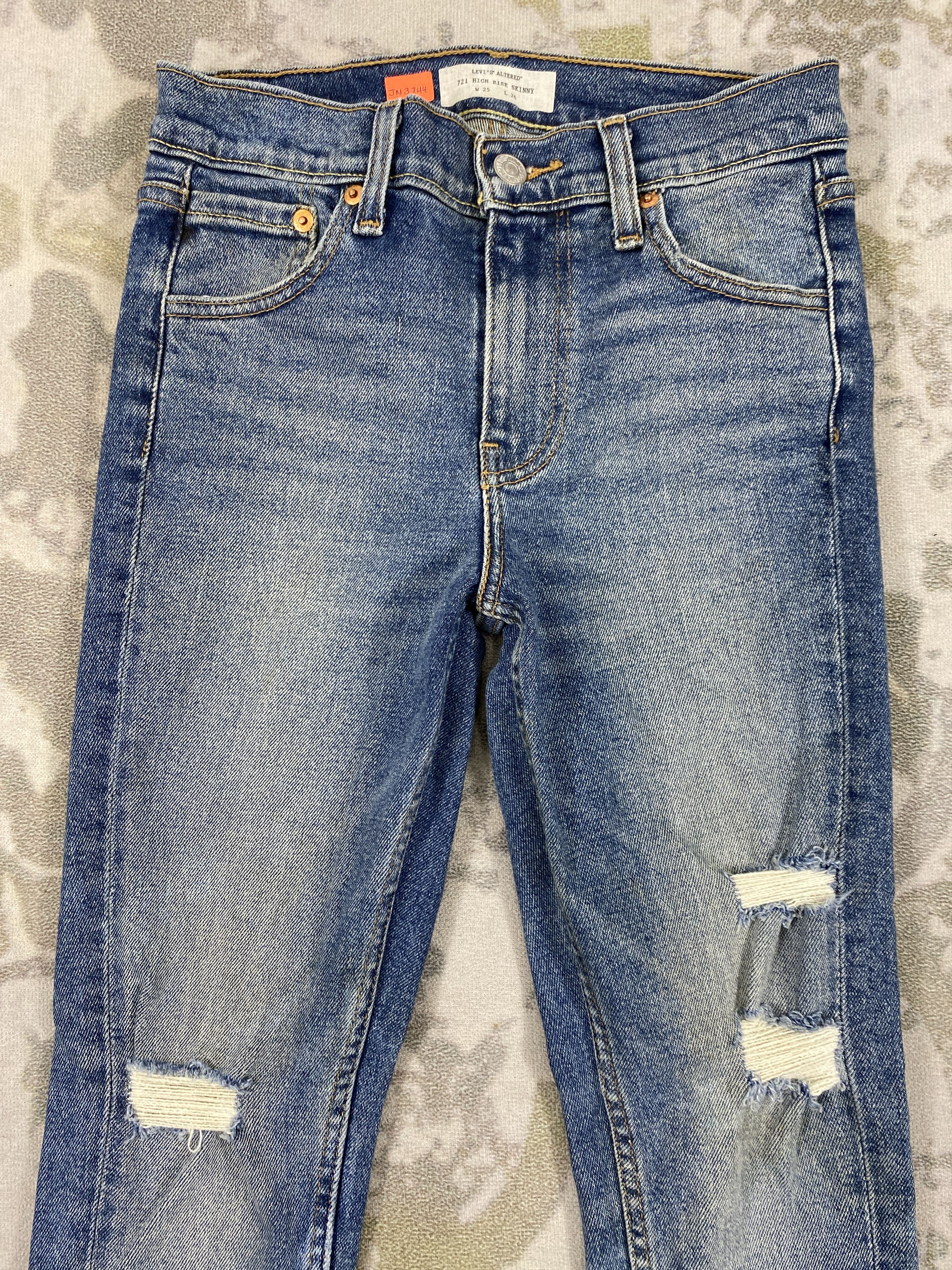 Levi's Levi's 721 High Rise Skinny Jeans 25x25.5 - JN3744 Size 36" / US 14 / IT 50 - 3 Thumbnail