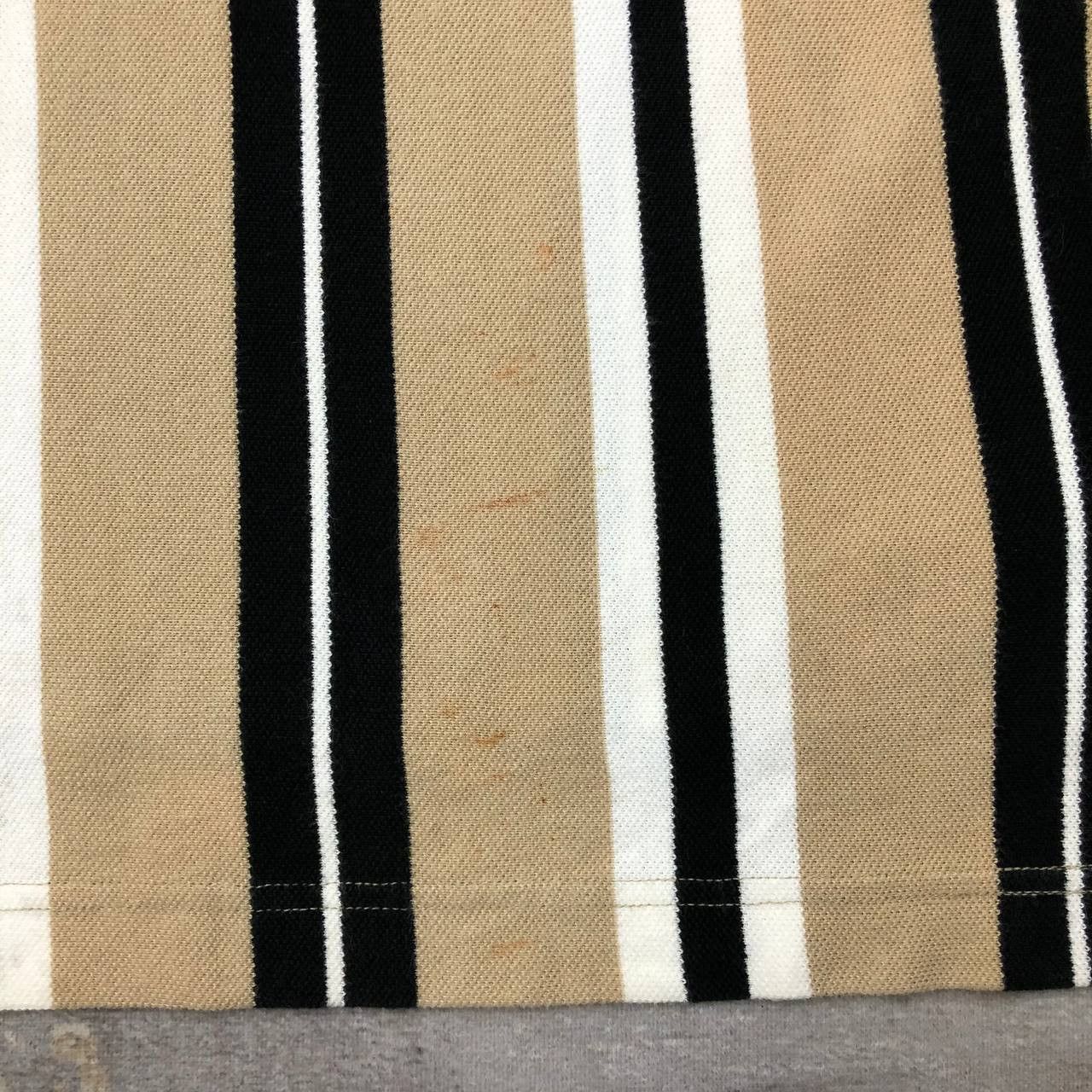 Yves Saint Laurent T385 YSL POUR HOMME STRIPPED POLO SHIRTS Size US M / EU 48-50 / 2 - 5 Thumbnail