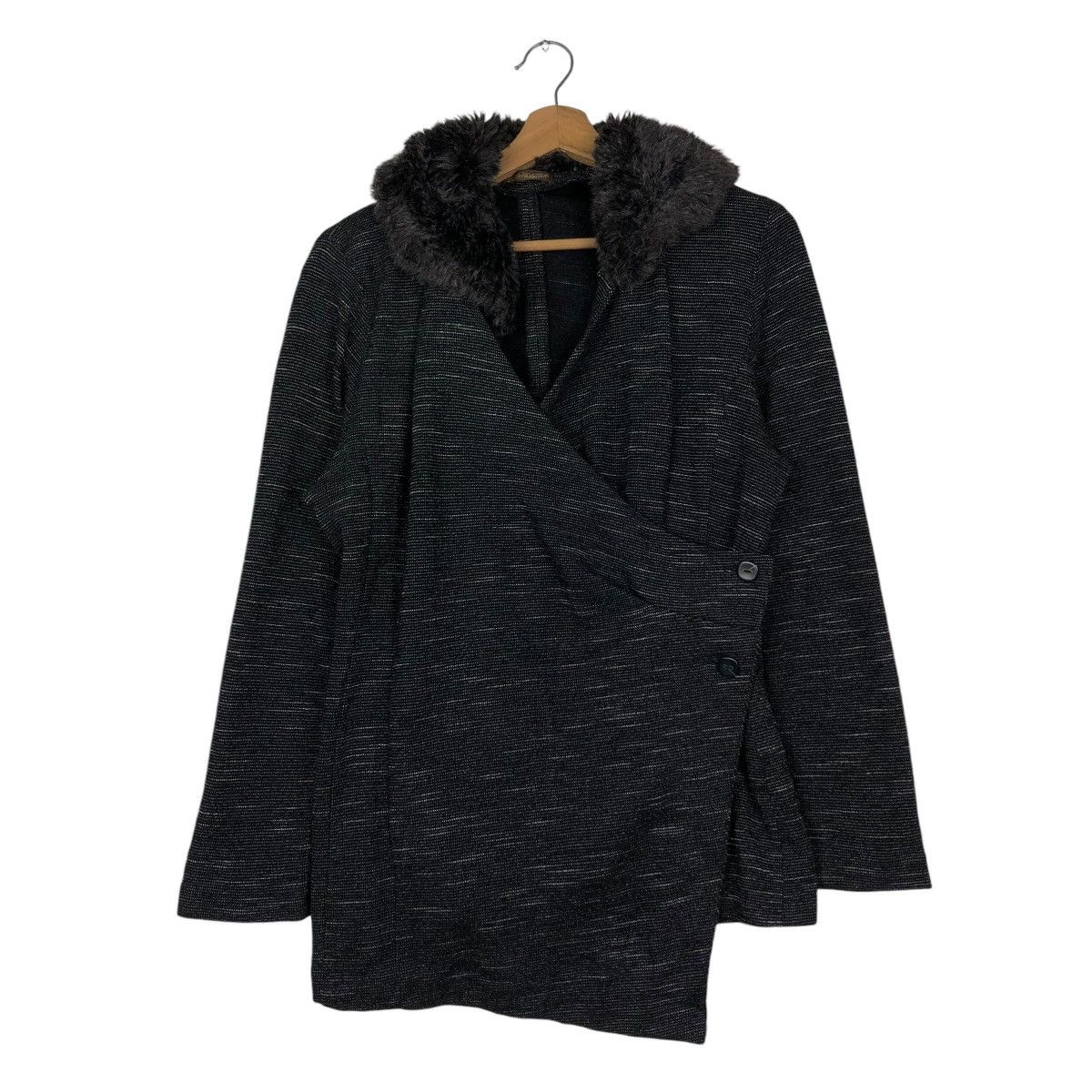 Japanese Brand 🔥VINTAGE CARDIGAN JACKET COSA NOSTRA MINK FUR COLLAR Size US M / EU 48-50 / 2 - 3 Thumbnail