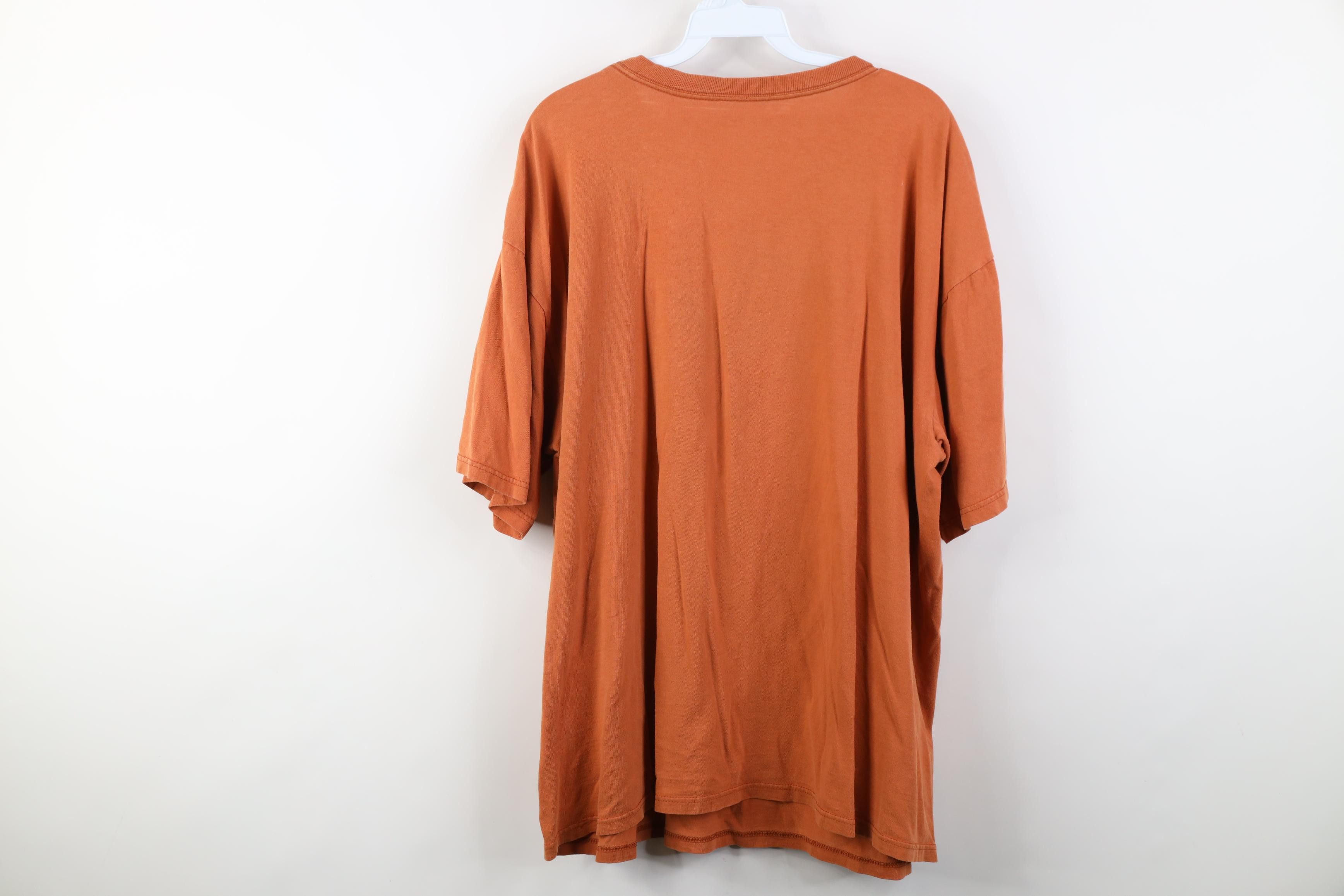 Nike Vintage Y2K Nike Air Travis Scott Big Swoosh T-Shirt Orange Size US XL / EU 56 / 4 - 13 Thumbnail