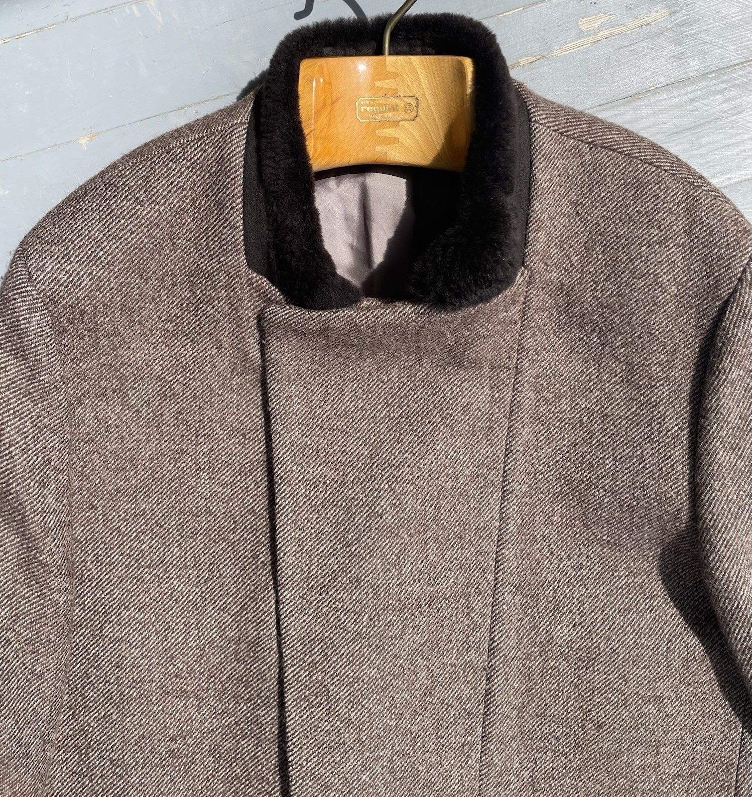 3.1 Phillip Lim Brown 3.1 Philip Lim heavy wool overcoat with fur collar Size US M / EU 48-50 / 2 - 5 Thumbnail