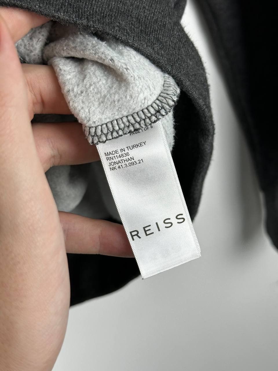 Reiss Reiss Luxury Viscose Full Zip Sweatshirt Grey Size XXL Size US XXL / EU 58 / 5 - 8 Thumbnail