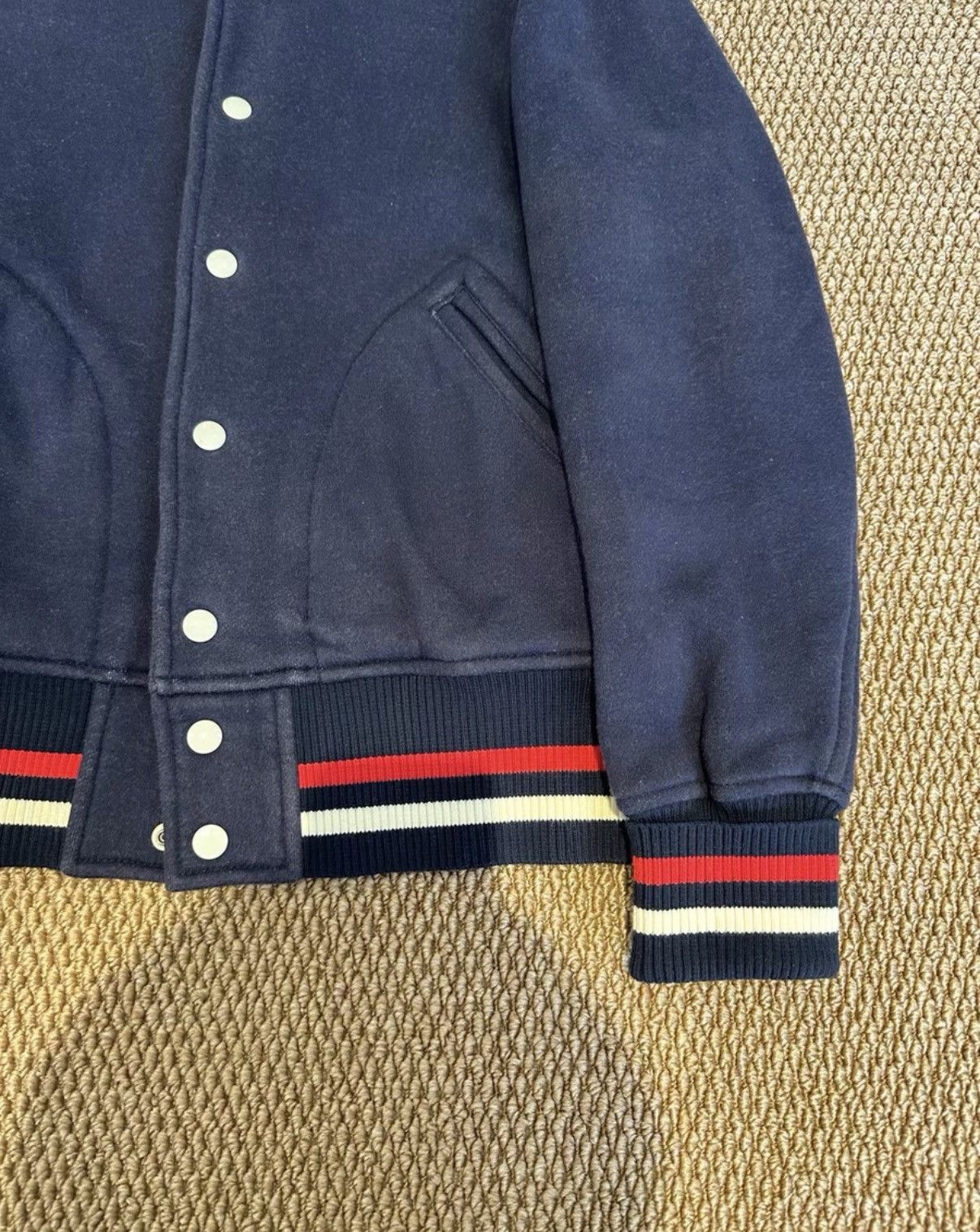 Comme des Garcons Comme des Garçons Eye Navy Varsity Jacket K23 Size US XS / EU 42 / 0 - 3 Thumbnail