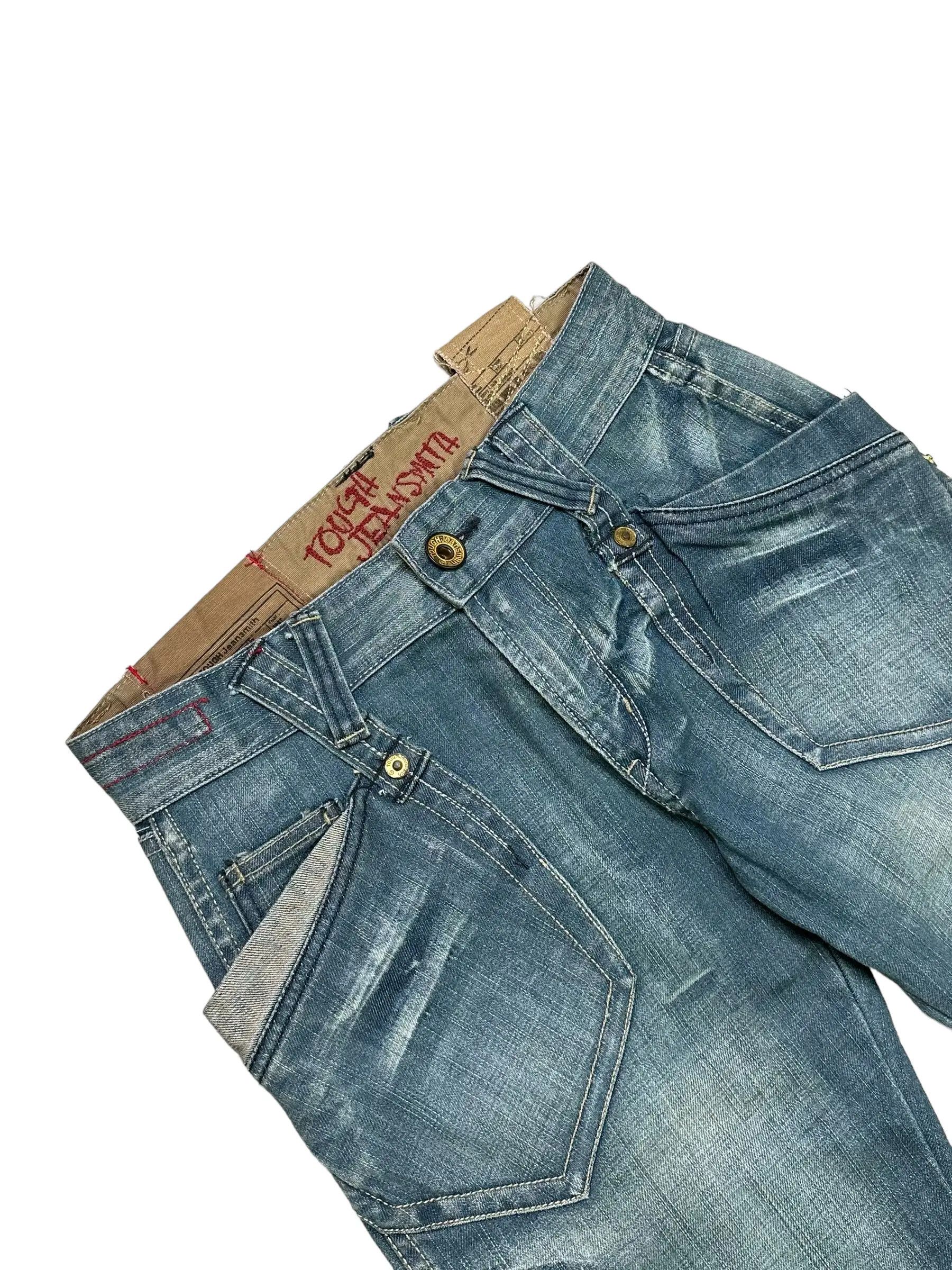 Japanese Brand Tough military distressed jeans Size US 30 / EU 46 - 7 Thumbnail