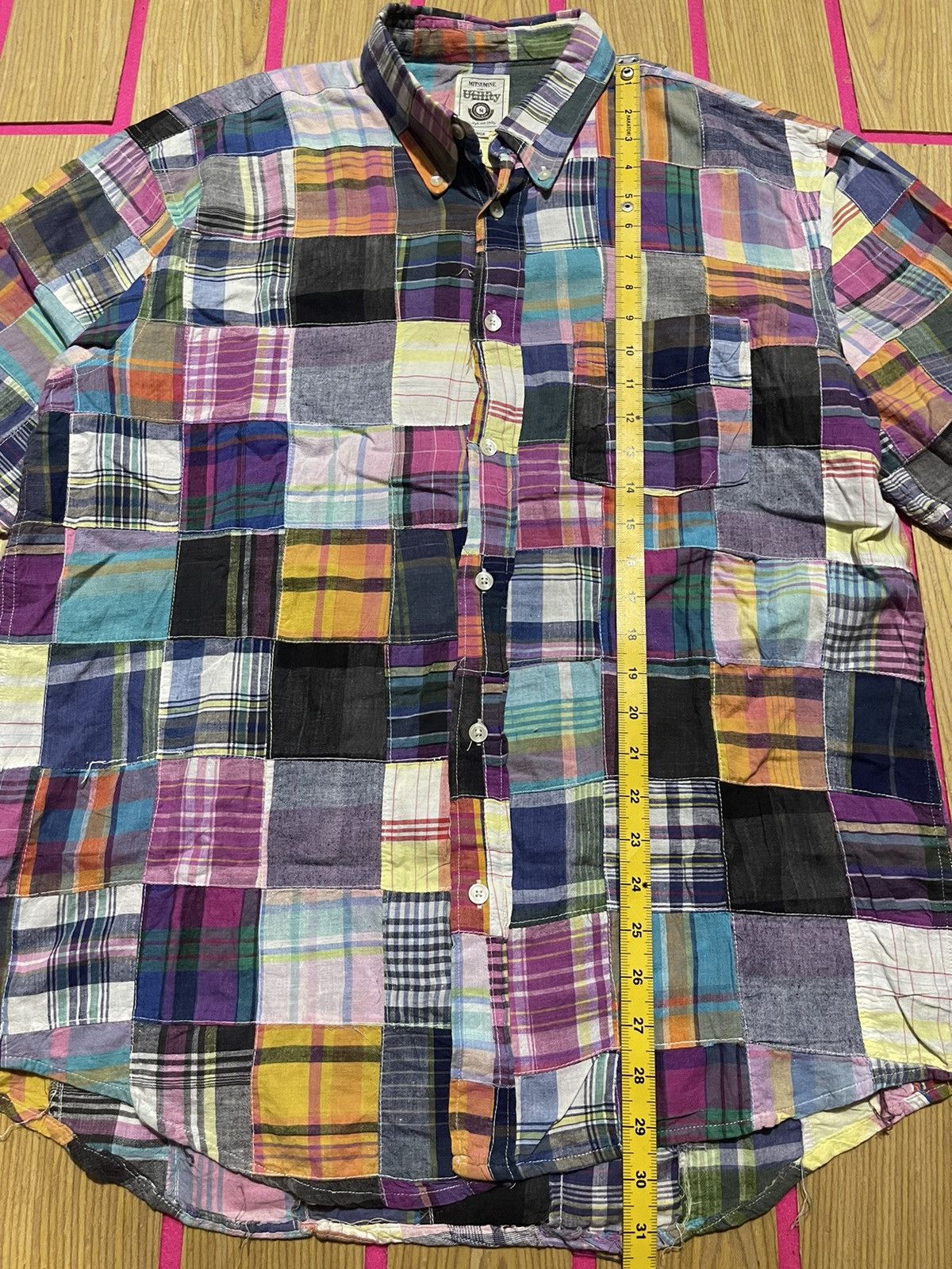 Japanese Brand Y2K MITSUMINE short sleeve shirt designer LGB style Size US L / EU 52-54 / 3 - 6 Thumbnail