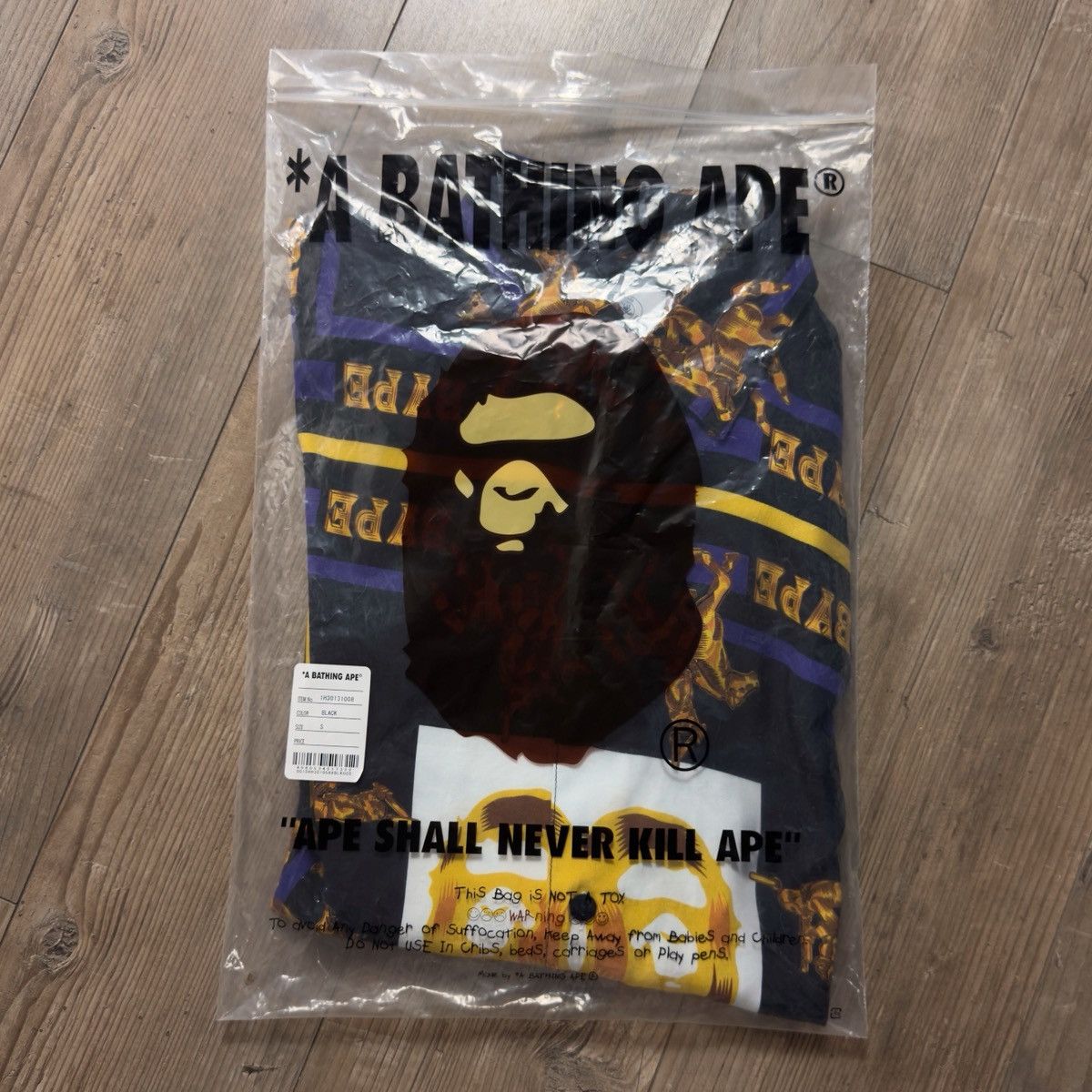 Bape Bape Double Ape Head Relaxed Shirt Black 2021 Size US S / EU 44-46 / 1 - 2 Thumbnail