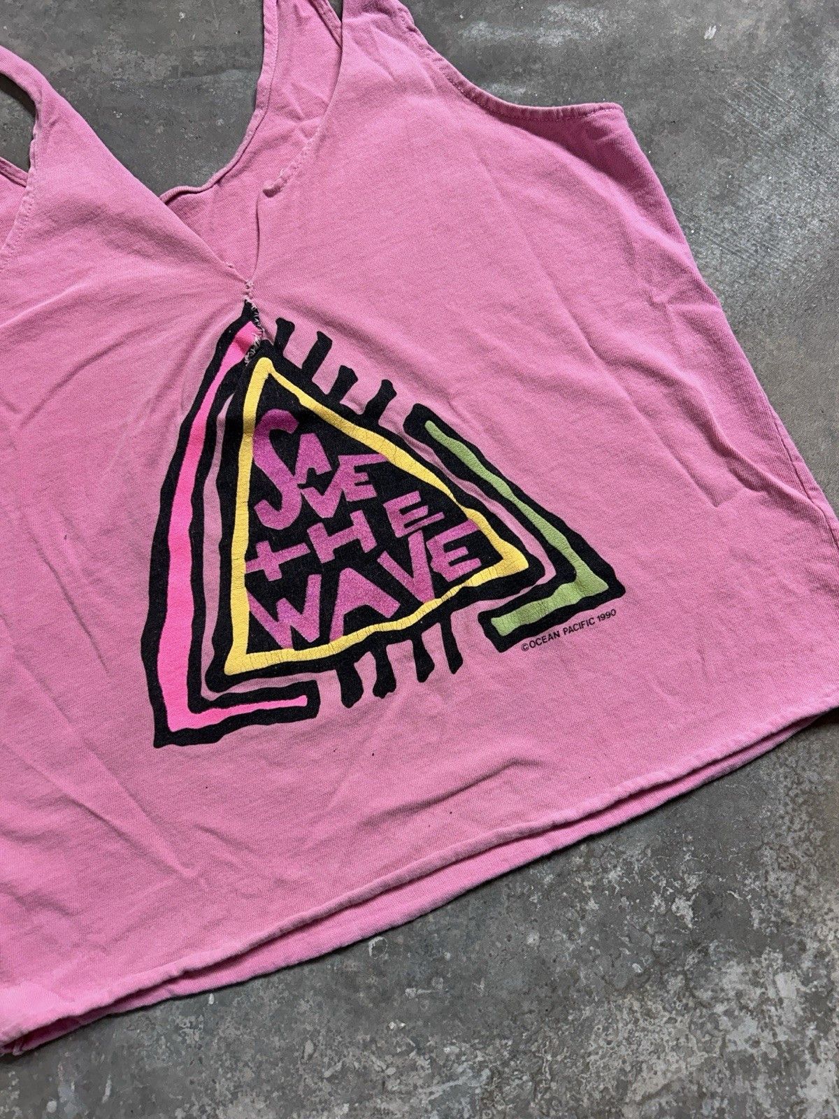 Ocean Pacific Vintage 90’s Save The Wave Ocean Pacific Tank Top Size XXS Size US XXS / EU 40 - 2 Thumbnail