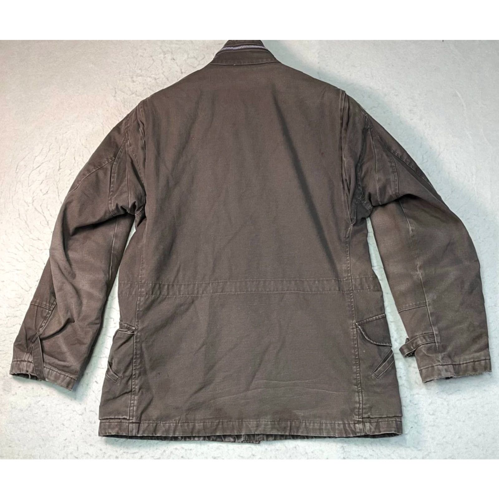 Calvin Klein VINTAGE Calvin Klein Canvas Jacket Mens Size 40 Brown Field Utility 100% Cotton Size US XXS / EU 40 - 2 Thumbnail