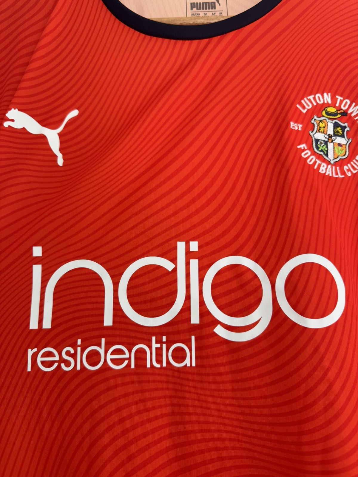 Puma Luton Town 2019-2020 Home Soccer Jersey Football Kit Shirt Size US XXL / EU 58 / 5 - 6 Thumbnail
