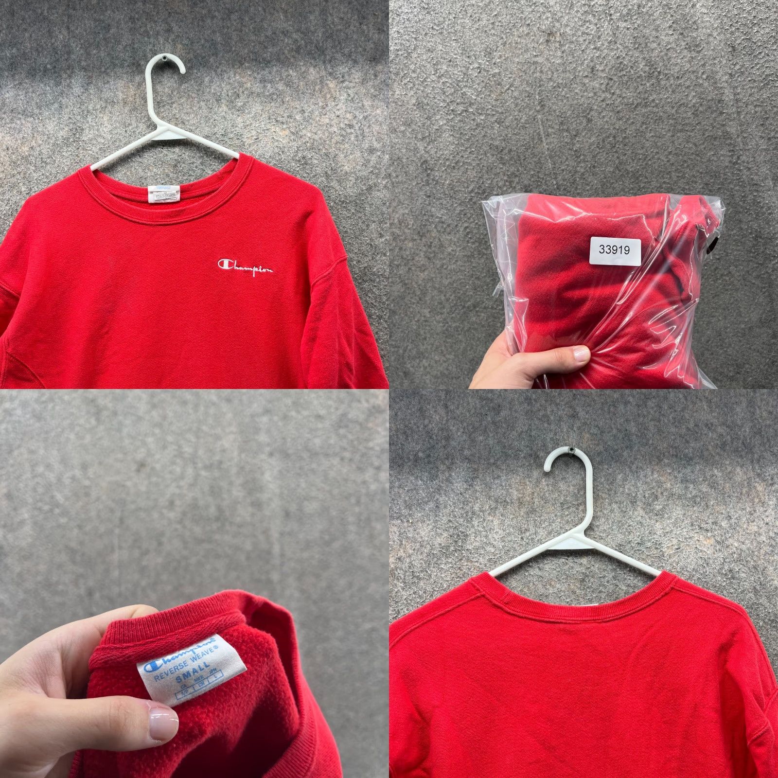 Champion VINTAGE Champion Sweatshirt Pullover Women S Red Fleece Reverse Weave 90s 2000s Comfort All Seasons Mens Womens Boys Girls Size S / US 4 / IT 40 - 8 Thumbnail