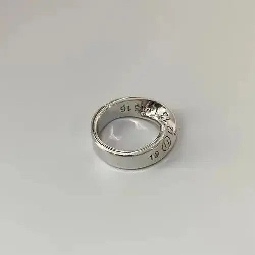 Ring Of Fire Distressed Twisted Design Engraved Number Ring ( size 8-10 Size ONE SIZE - 1 Thumbnail