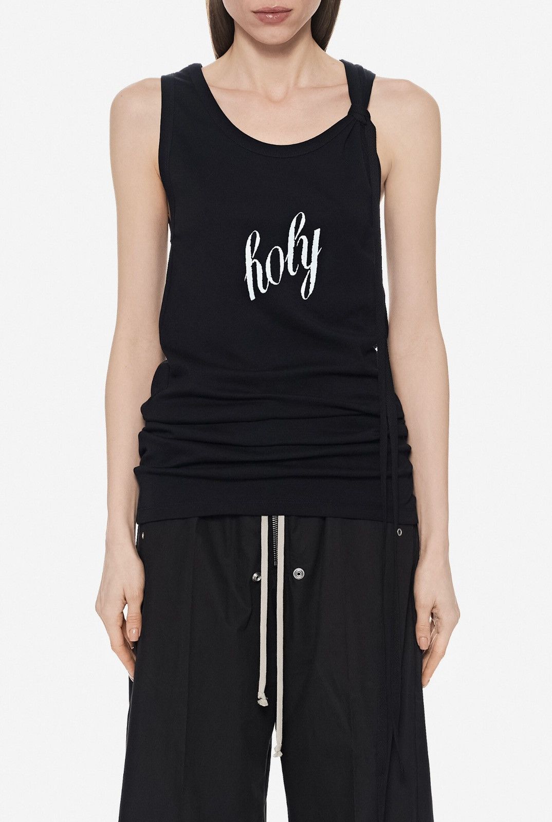 Ann Demeulemeester Last Ann Demeulemeester Holy Black Tank Top Size S / US 4 / IT 40 - 1 Thumbnail