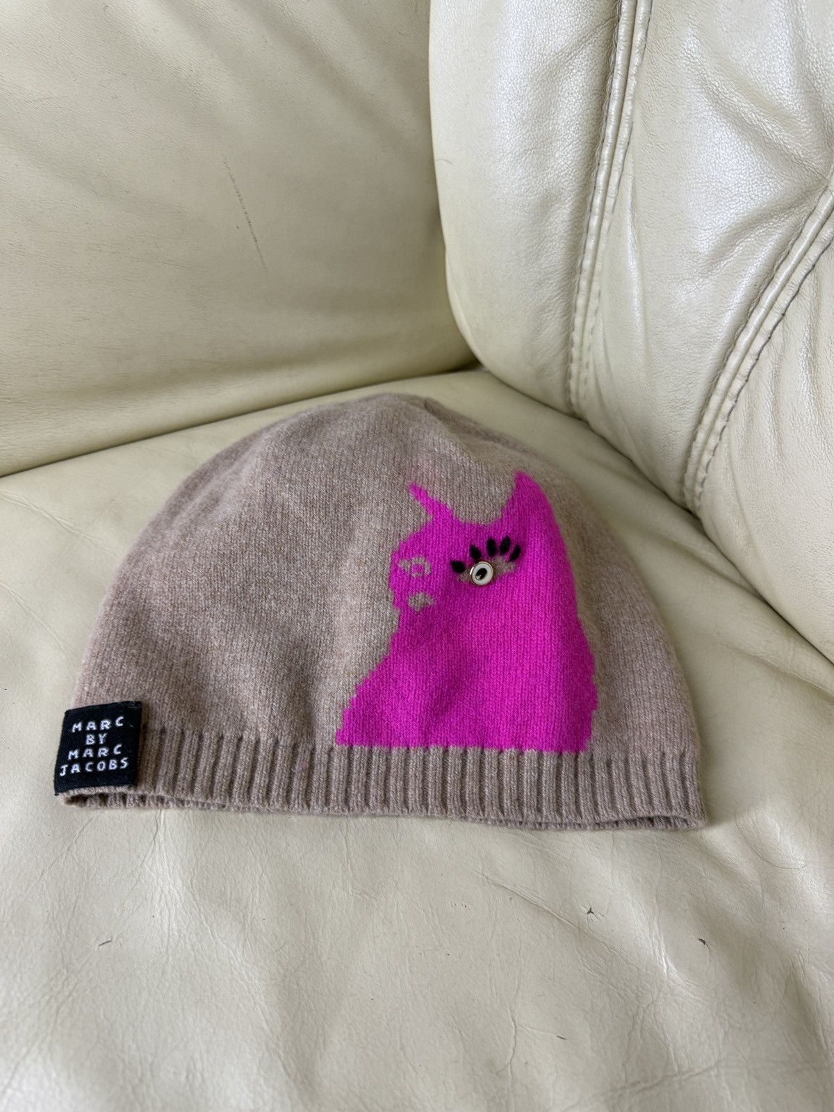 Marc by Marc Jacobs Marc By Marc Jacobs Merino Wool Beanie Hat Size ONE SIZE - 1 Thumbnail