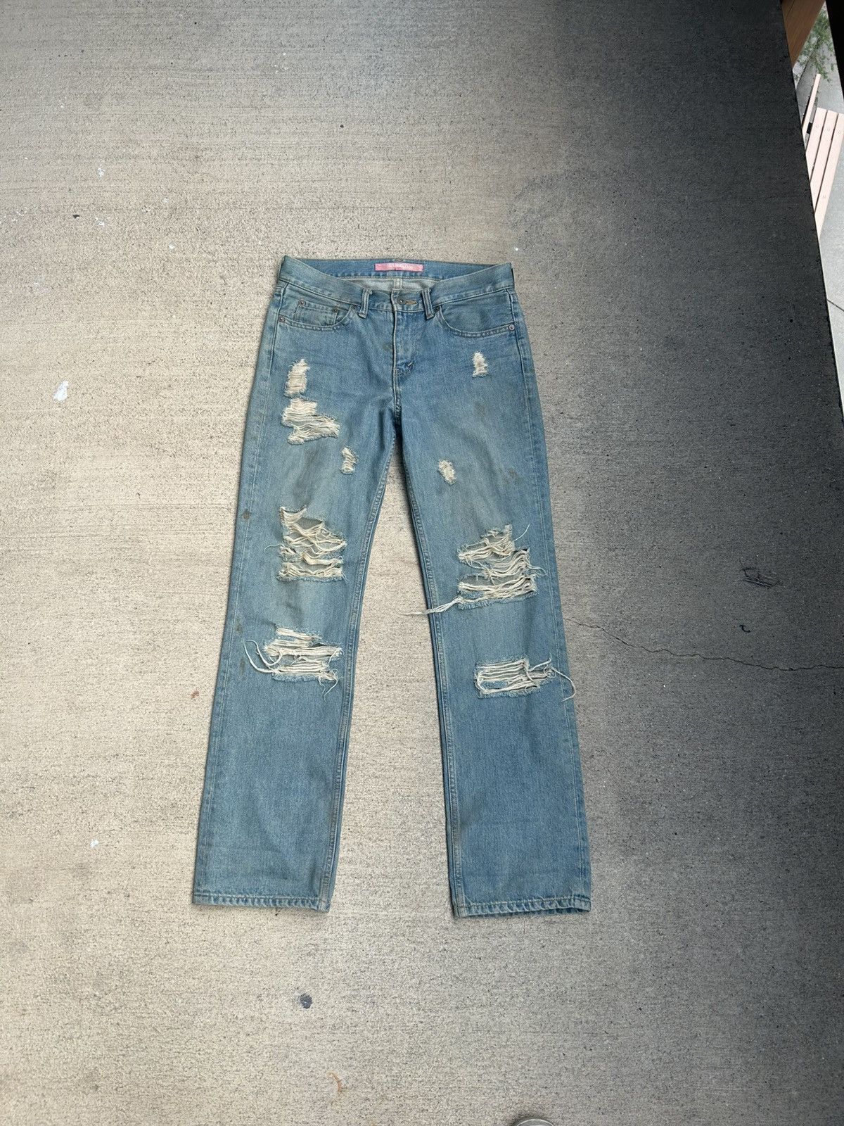 Junya Watanabe Junya Watanabe SS04 Distressed Blue Jeans Size US 30 / EU 46 - 1 Thumbnail