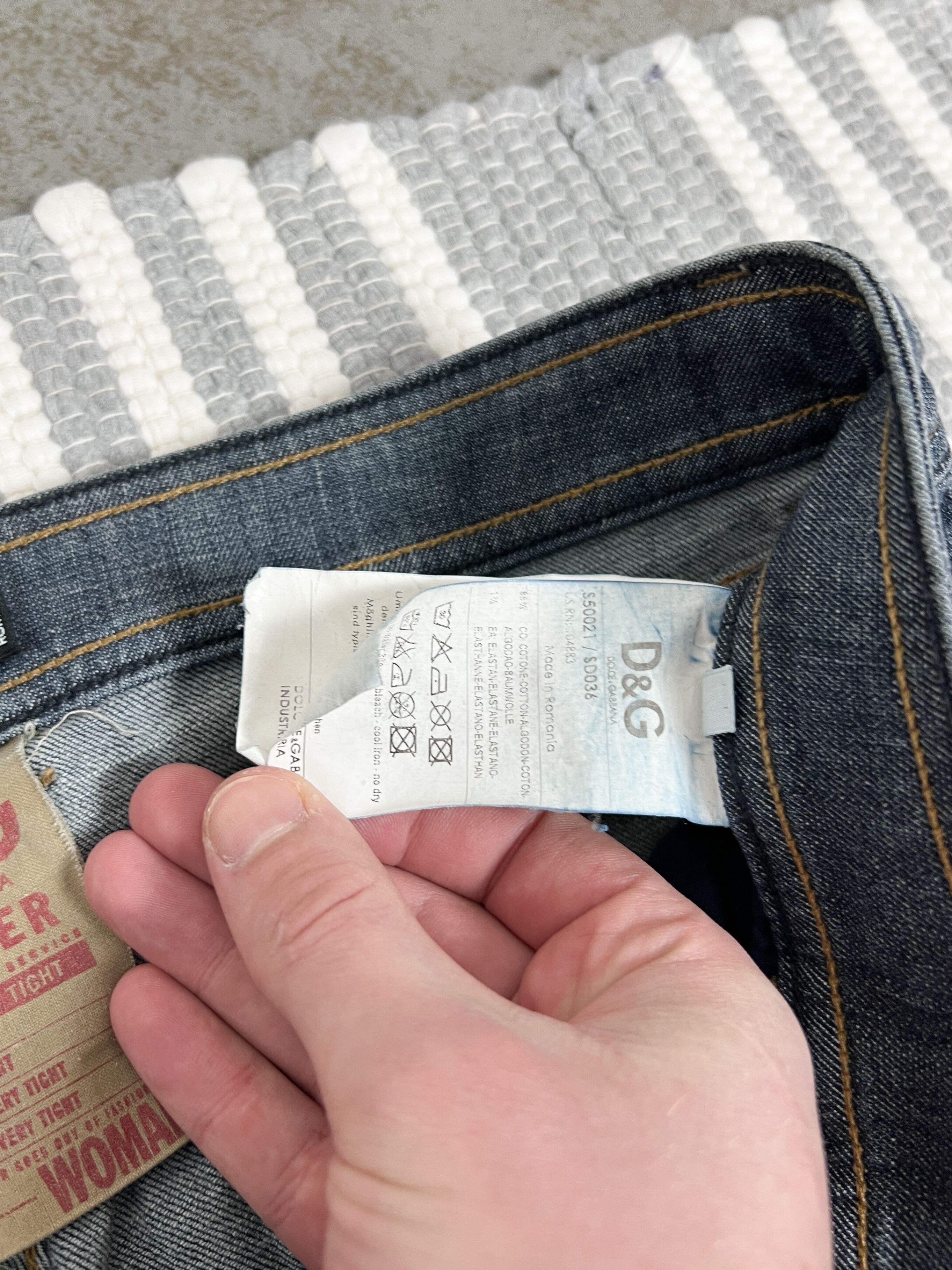 Dolce & Gabbana Vintage Dolce & Gabbana D&G Blue Denim Jeans Pants Size 24" / US 00 / IT 34 - 8 Thumbnail
