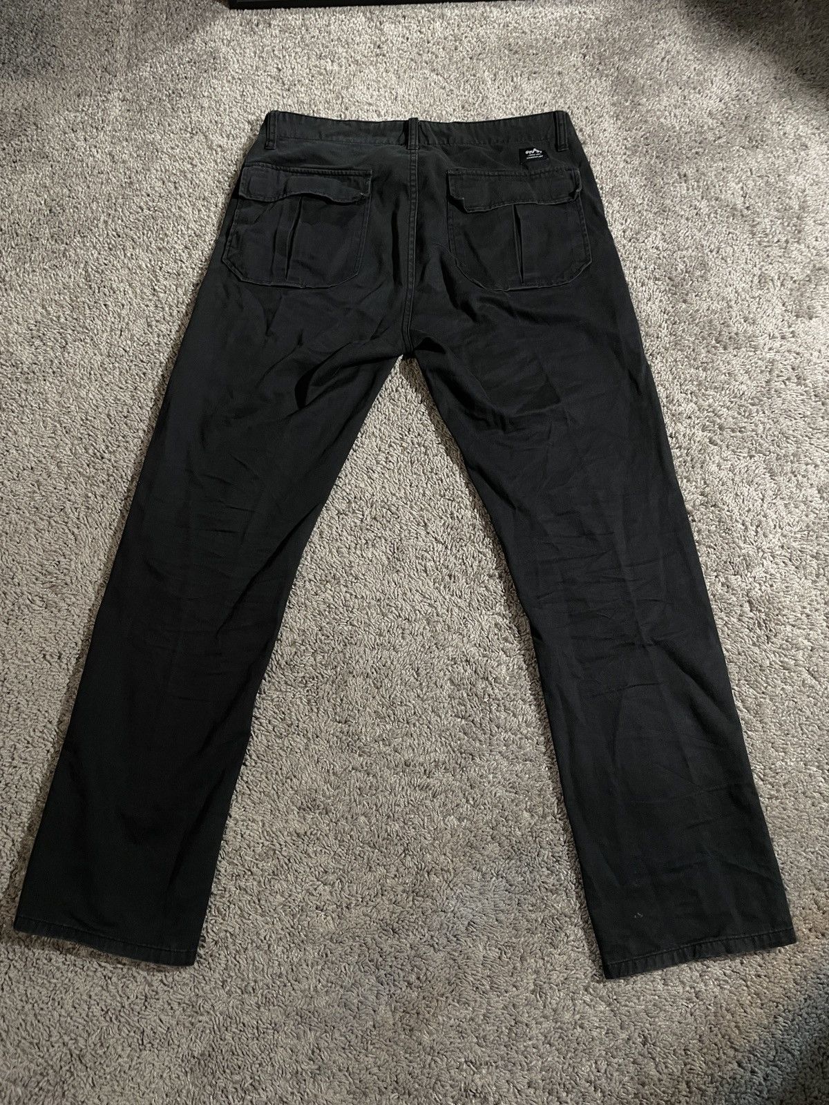 Stussy × Vintage Vintage Stussy Y2K Loose Black Cargo Pants Size US 34 / EU 50 - 3 Thumbnail