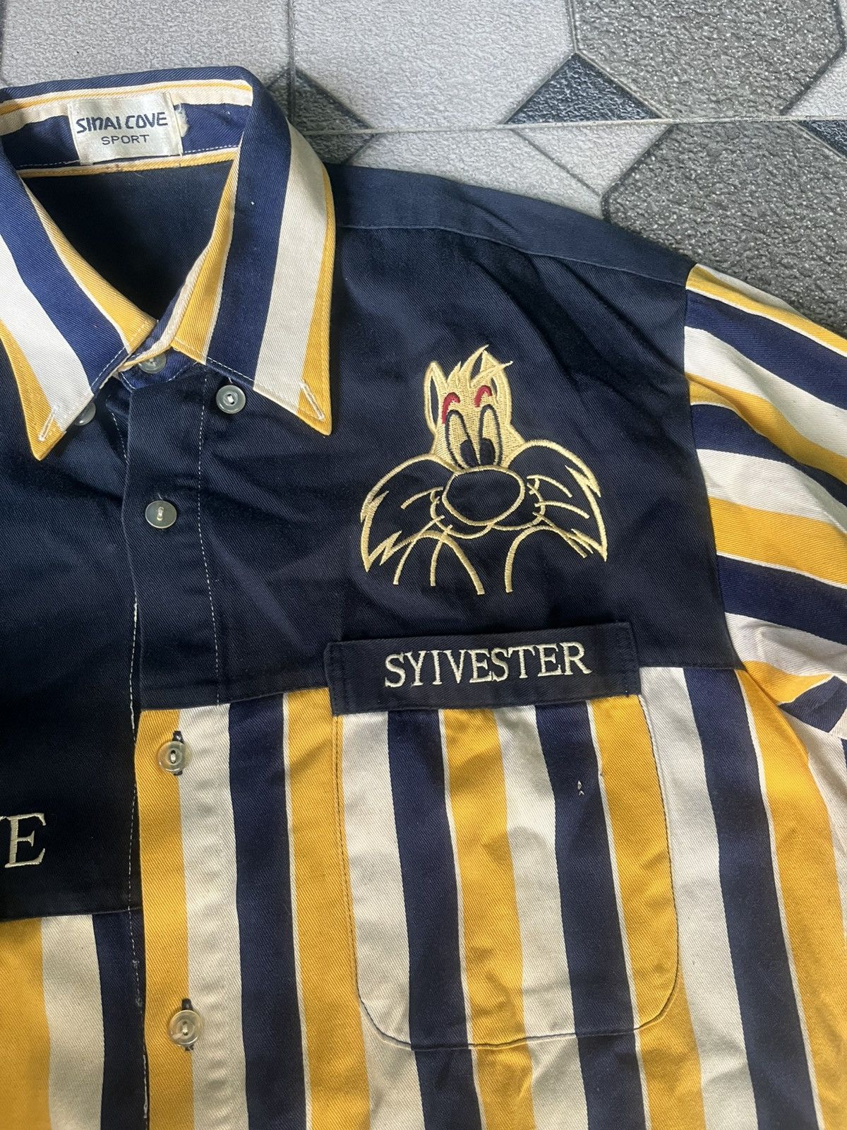 Vintage Vintage Sinai Cove Sport x Sylvester Looney Tunes Striped Size US L / EU 52-54 / 3 - 7 Thumbnail