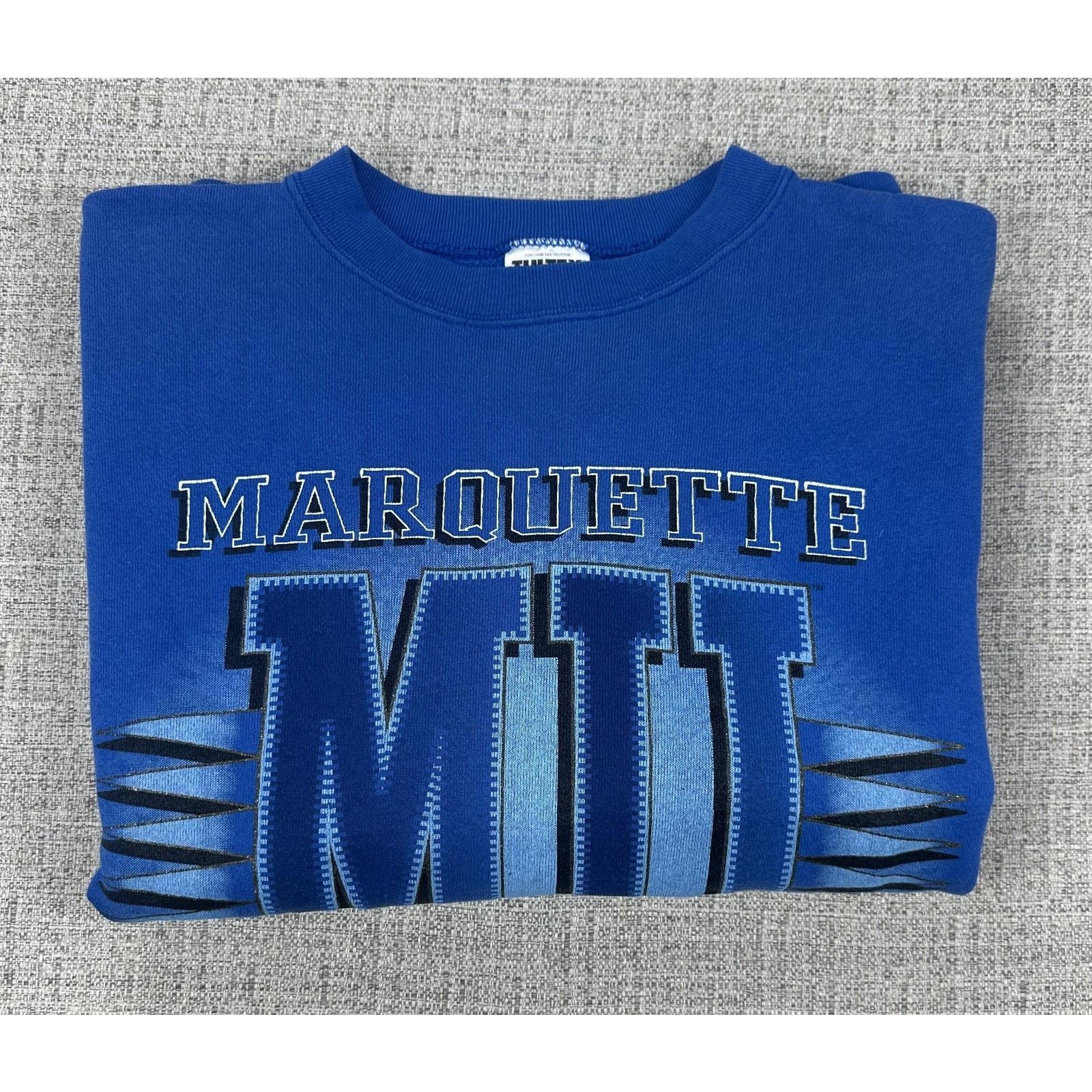 Tultex Marquette Golden Eagles Sweatshirt Sz 2XL Basketball USA 90 Size US XXL / EU 58 / 5 - 14 Thumbnail