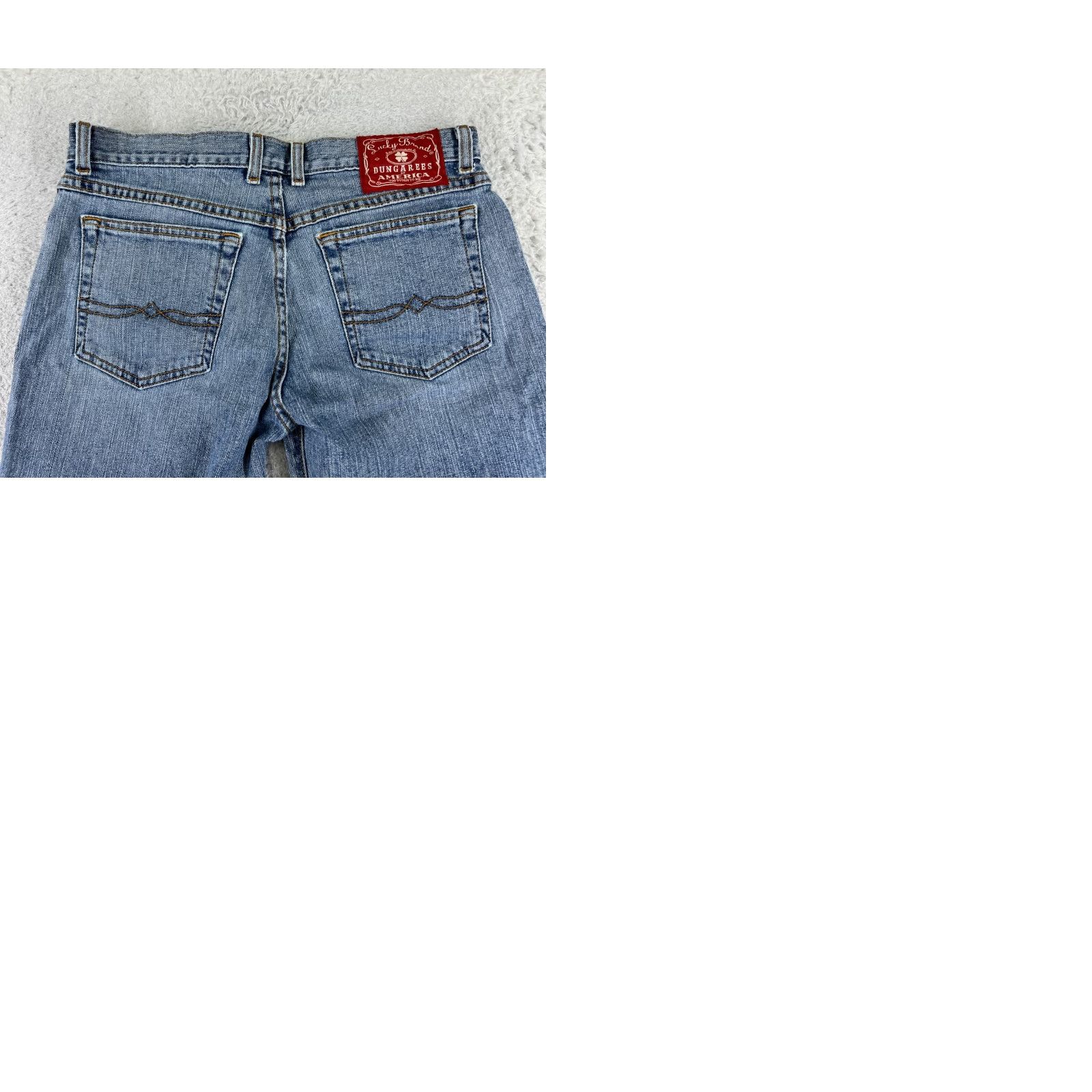 Lucky Brand VINTAGE Lucky Brand Jeans Women 6 Blue Denim Flare 5-Pocket Design Regular Cotton Blend Size 28" / US 6 / IT 42 - 9 Thumbnail
