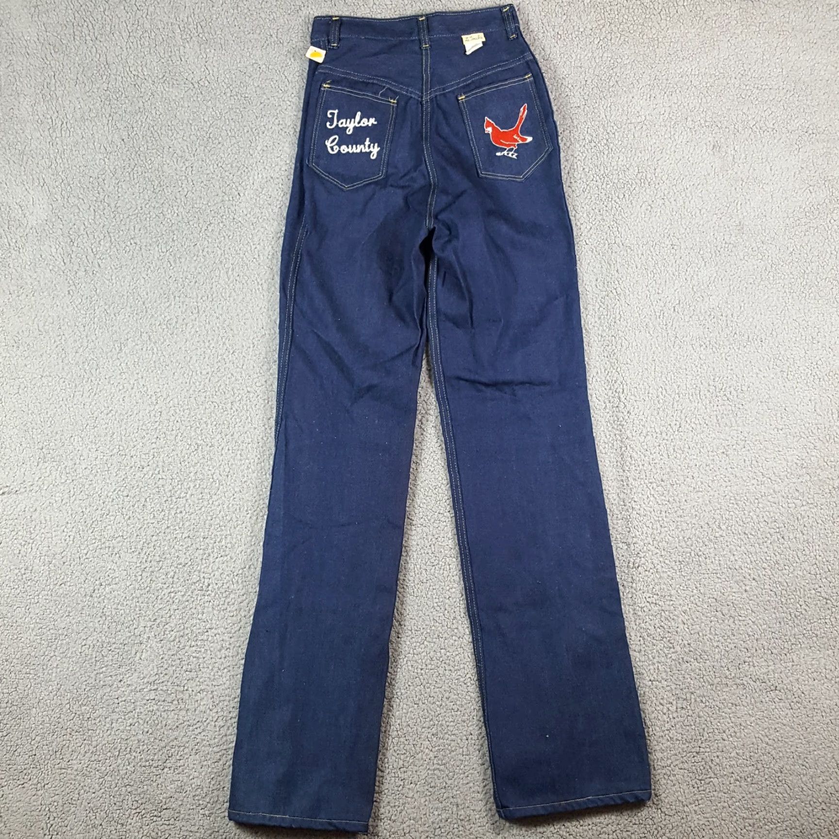 Vintage VINTAGE Robin Western Jeans Women Regular 24 Denim Blue 80s 90s Bohemian Cowboy Straight Pants Womens Size 42" / US 20 - 6 Thumbnail