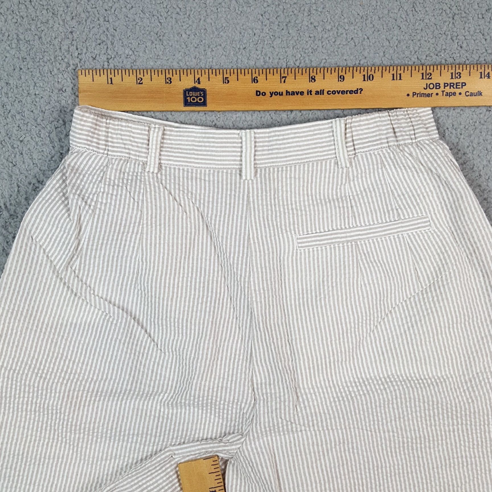 Vintage VINTAGE To A Tee Women's Chino Shorts Size 6 High Waist Y2K 90s 00s Retro Golf Casual Summer Size 28" / US 6 / IT 42 - 5 Thumbnail