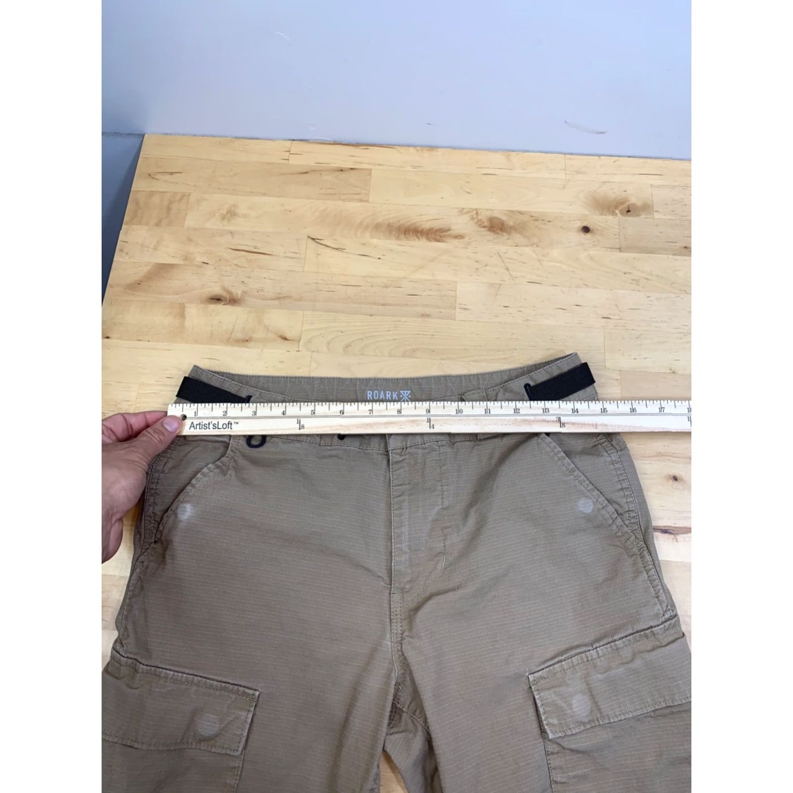 Roark Roark Cargo Pants Mens 28 Beige Pant Straight Cargo 90s Nature Mens Size US 28 / EU 44 - 5 Thumbnail