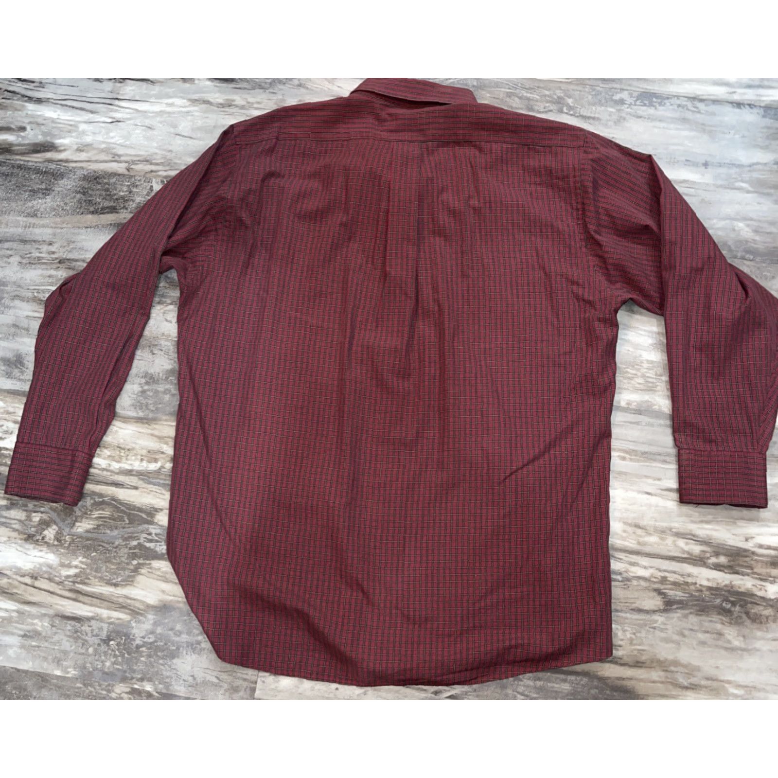 Chaps Chaps Shirt Button-Up Men L Red Plaid Long Sleeve Wrinkle Free Easy Care Casual Business Travel Size US L / EU 52-54 / 3 - 5 Thumbnail