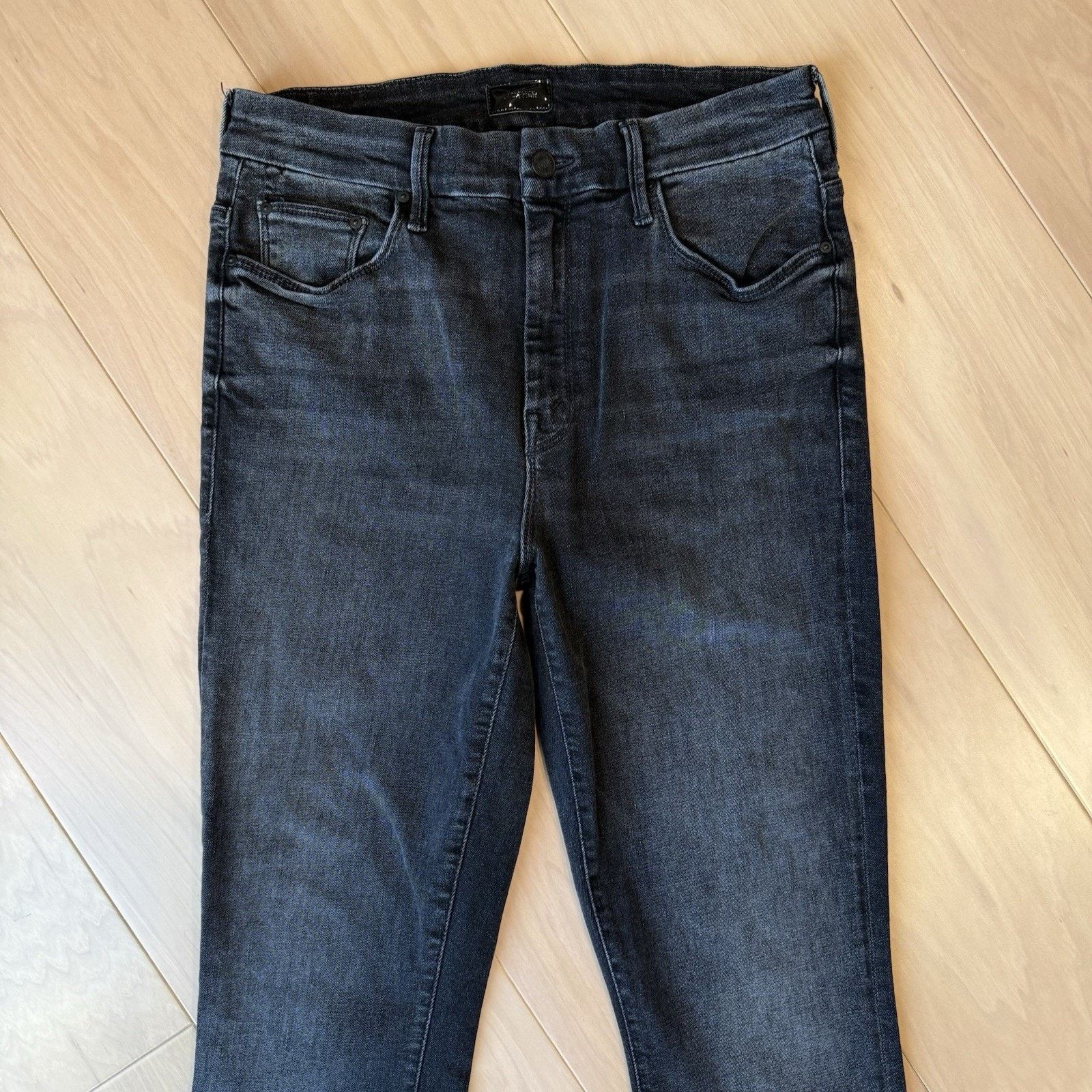 MOTHER Mother High Waisted Looker Jeans Women's 28 Black Ankle Size 28" / US 6 / IT 42 - 3 Thumbnail