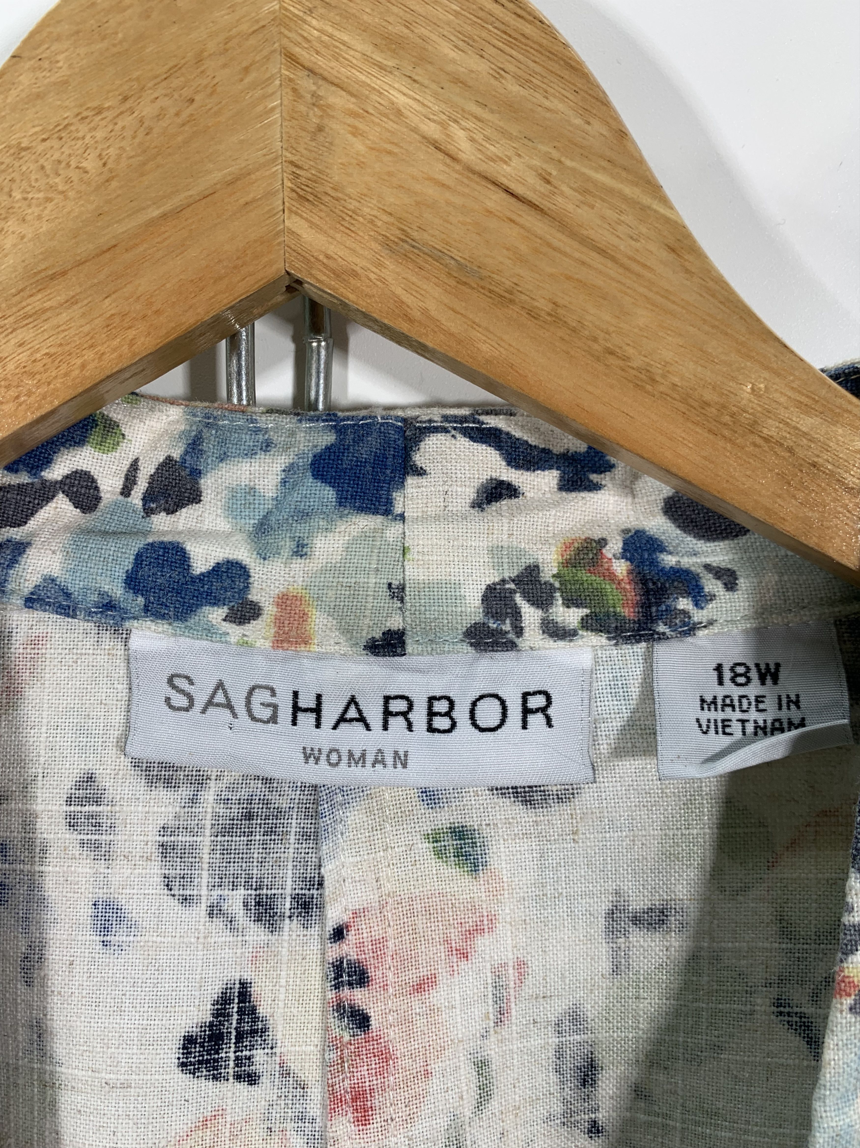 Designer × Vintage Vintage Saghabor Woman Floral Cardigan Linen Size US M / EU 48-50 / 2 - 4 Thumbnail