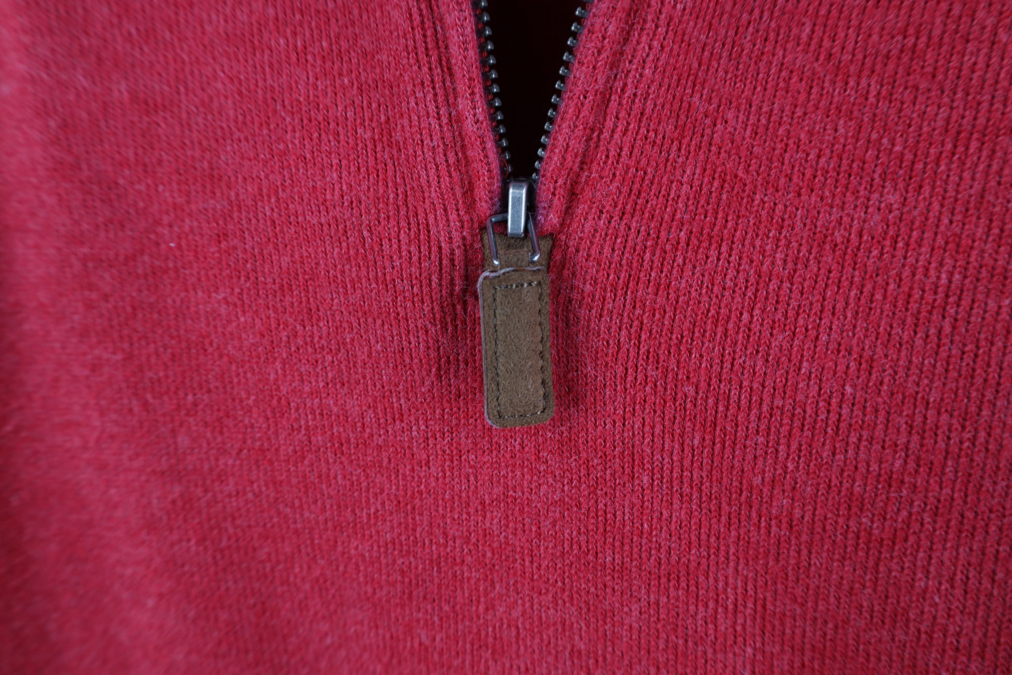 Ralph Lauren Vintage 90s Ralph Lauren Cotton Ribbed Knit Half Zip Sweater Size US XXL / EU 58 / 5 - 5 Thumbnail
